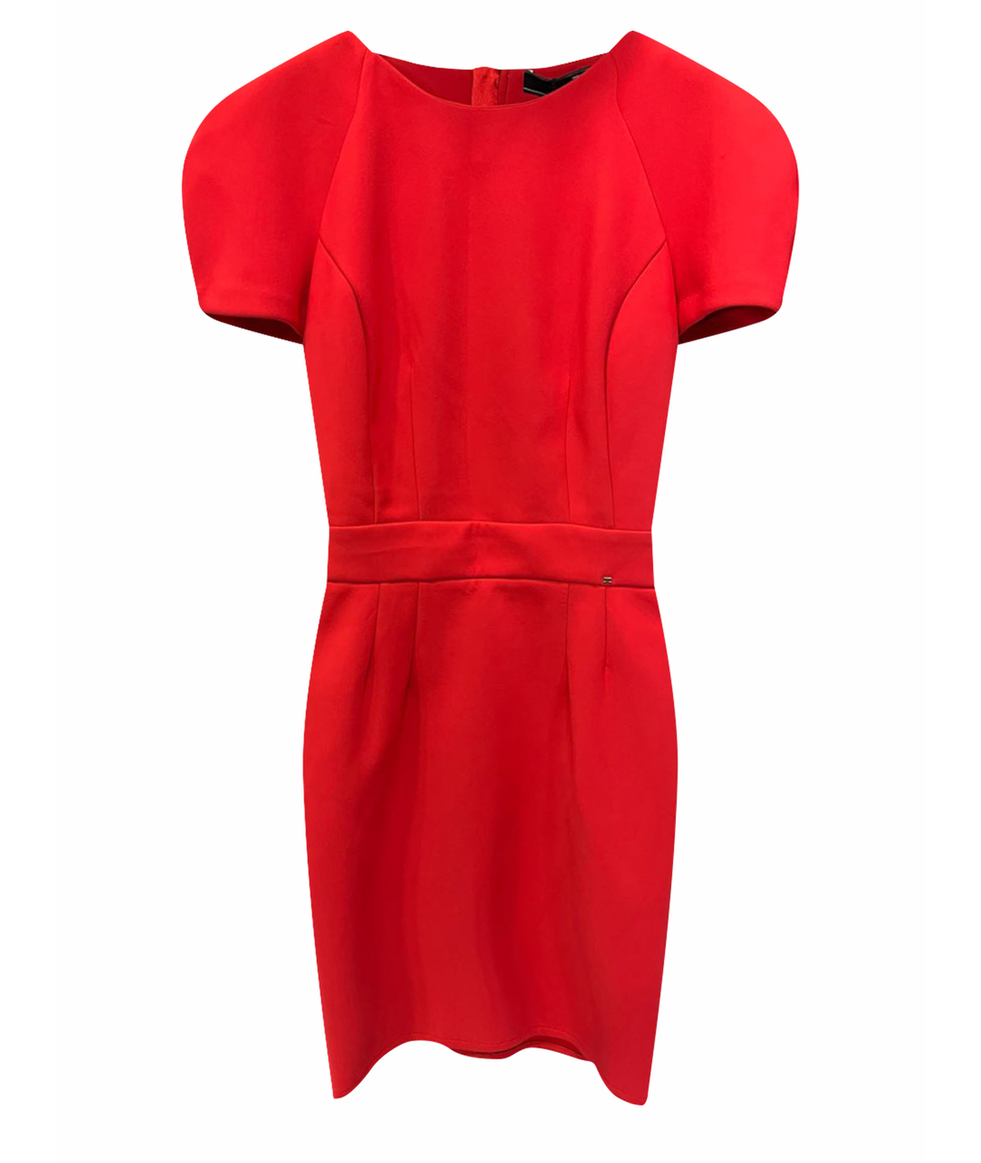 ELISABETTA FRANCHI Красное полиэстеровое повседневное платье, фото 1