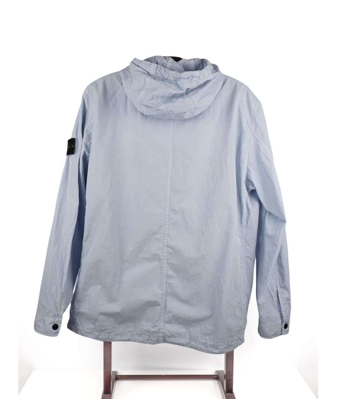 STONE ISLAND Голубая хлопковая куртка, фото 2