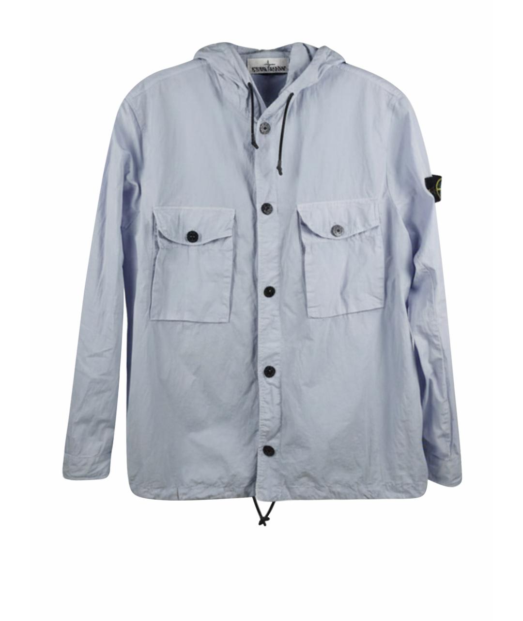 STONE ISLAND Голубая хлопковая куртка, фото 1