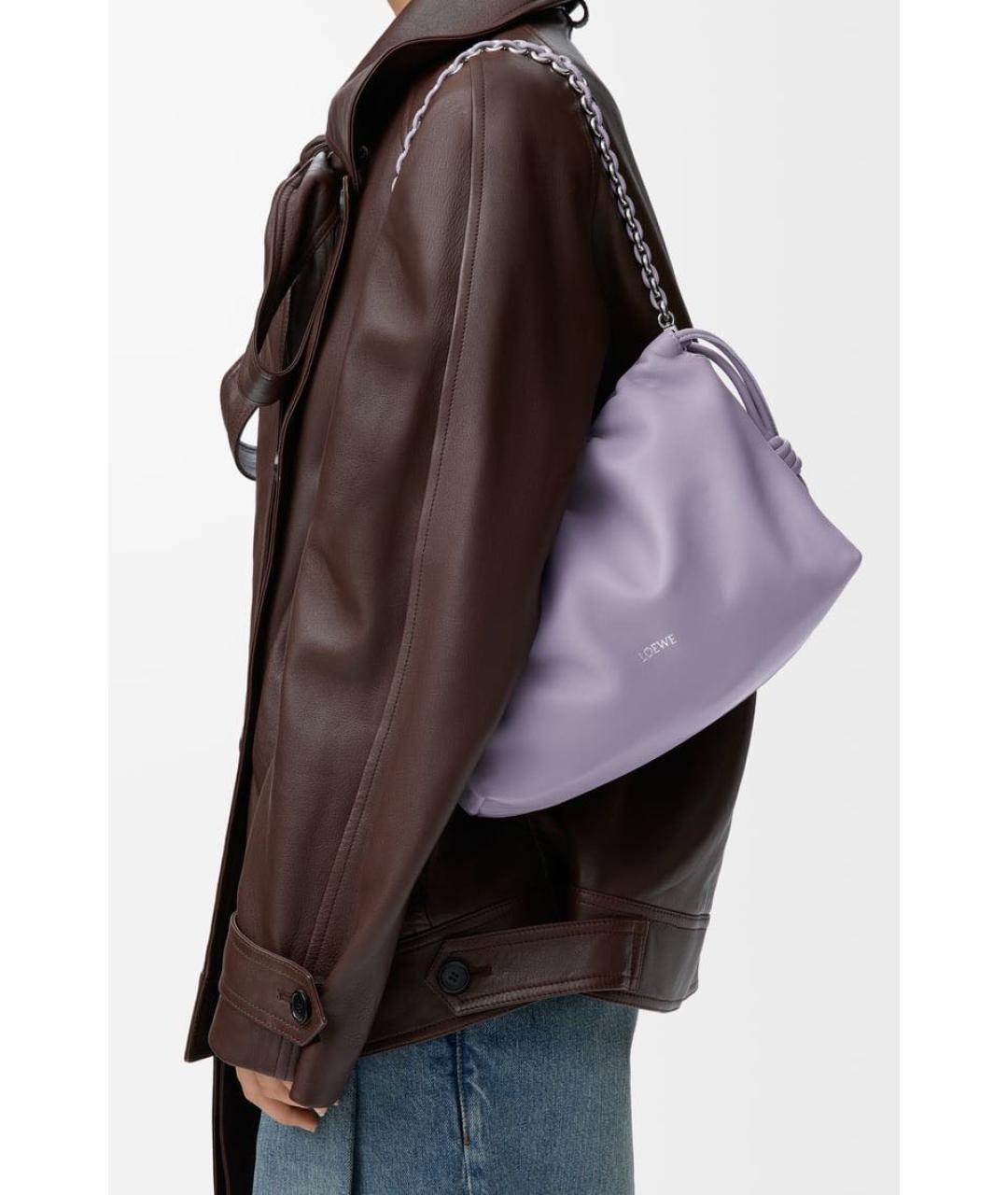 LOEWE Фиолетовая кожаная сумка через плечо, фото 2