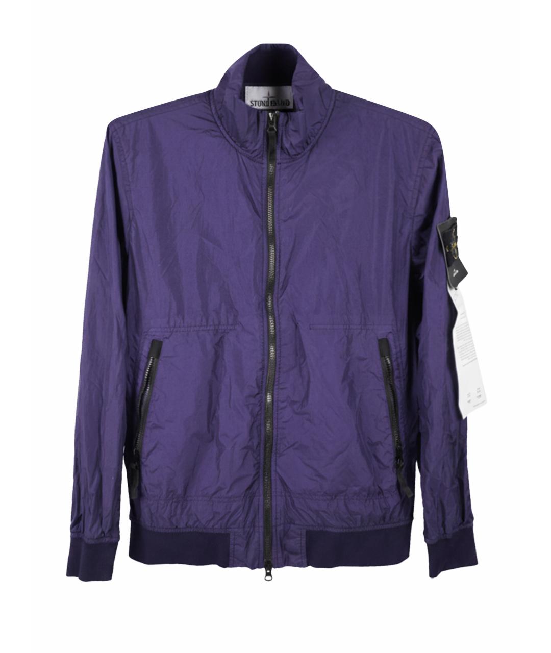 STONE ISLAND Фиолетовая полиамидовая куртка, фото 1
