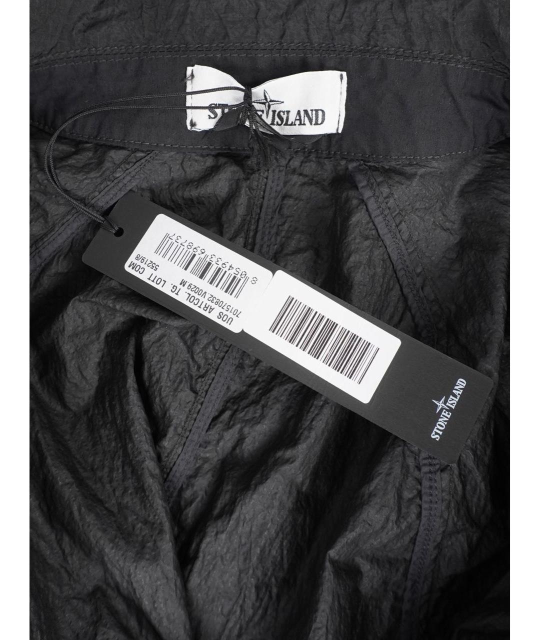 STONE ISLAND Черная полиамидовая куртка, фото 6