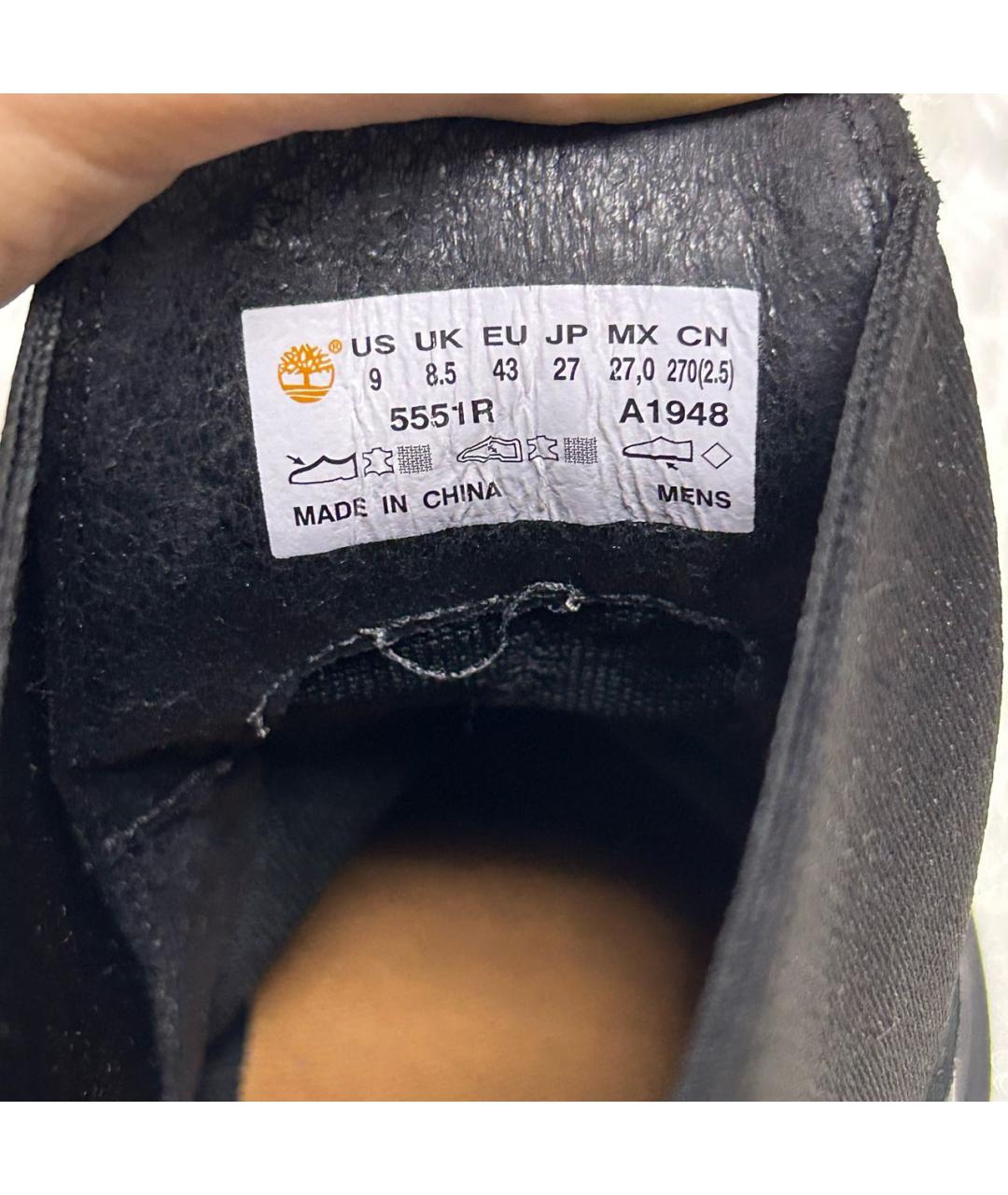 TIMBERLAND Черные кожаные высокие ботинки, фото 7