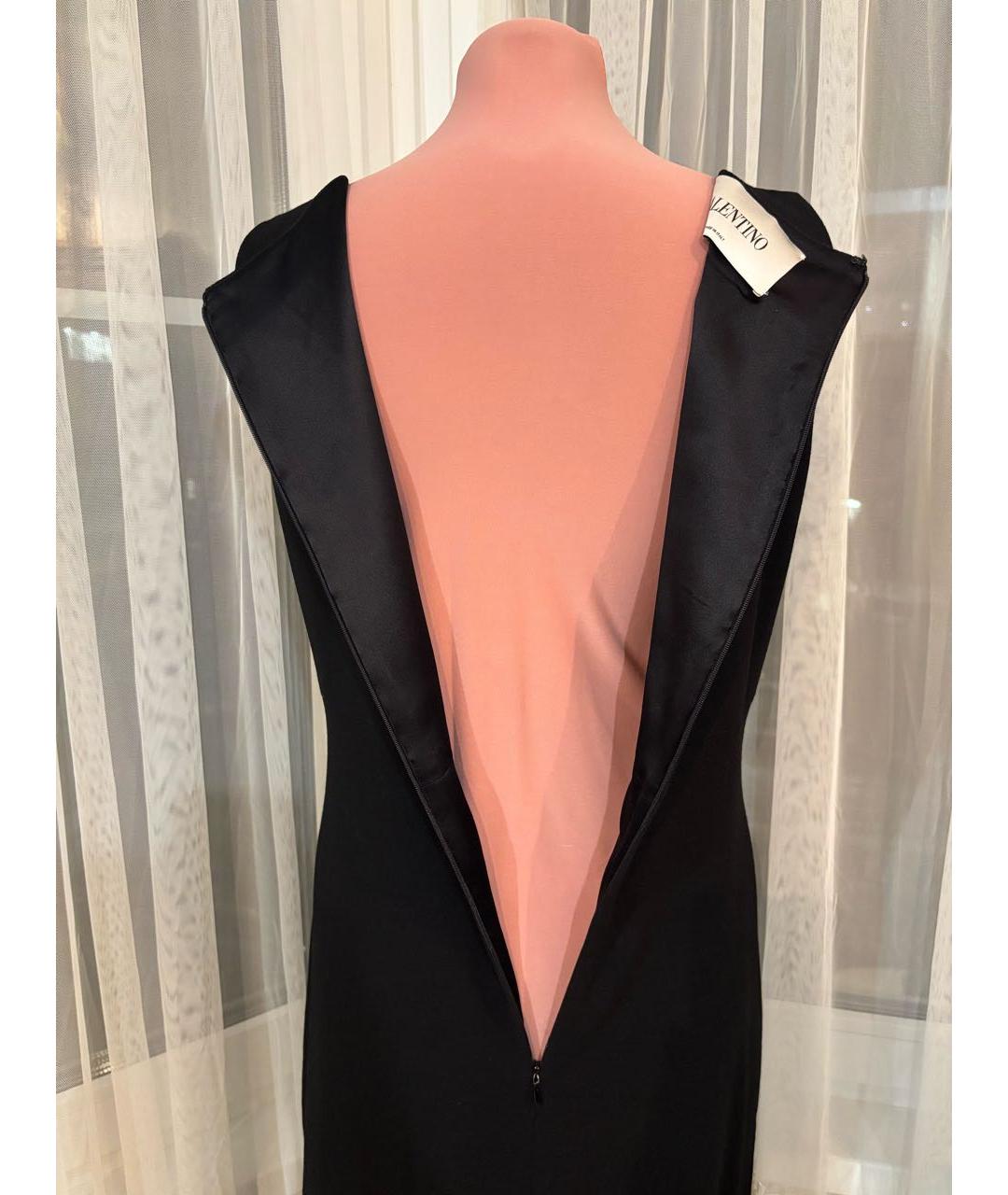 VALENTINO Черное шерстяное коктейльное платье, фото 6