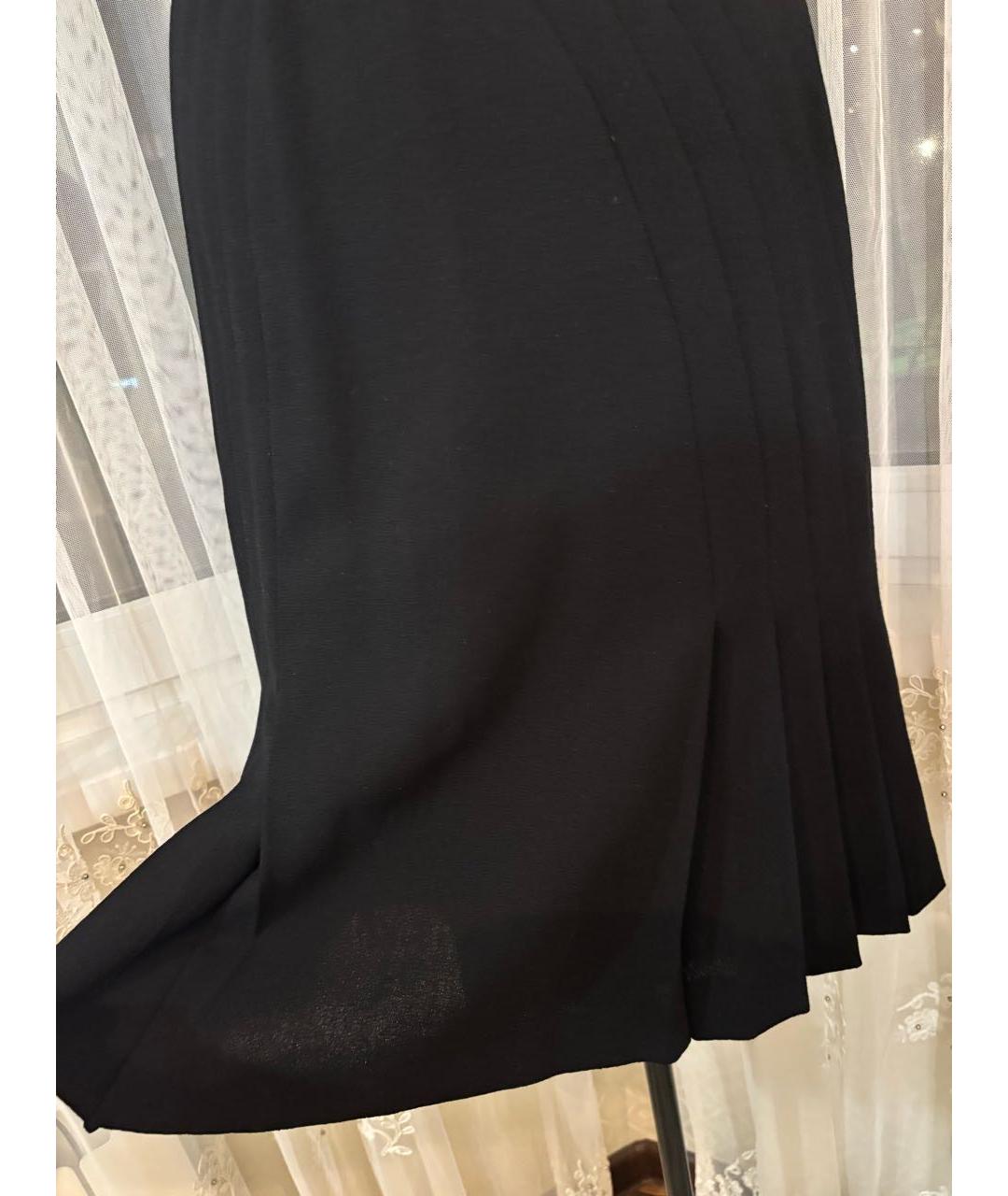 VALENTINO Черное шерстяное коктейльное платье, фото 4