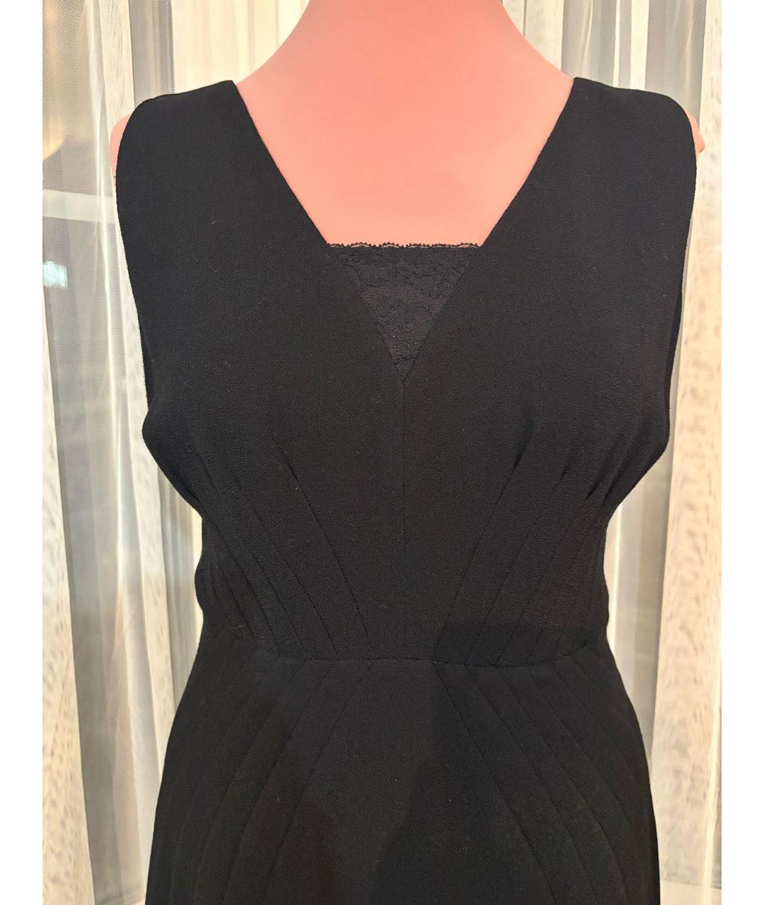 VALENTINO Черное шерстяное коктейльное платье, фото 3