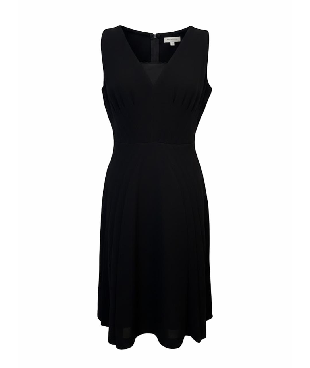VALENTINO Черное шерстяное коктейльное платье, фото 1