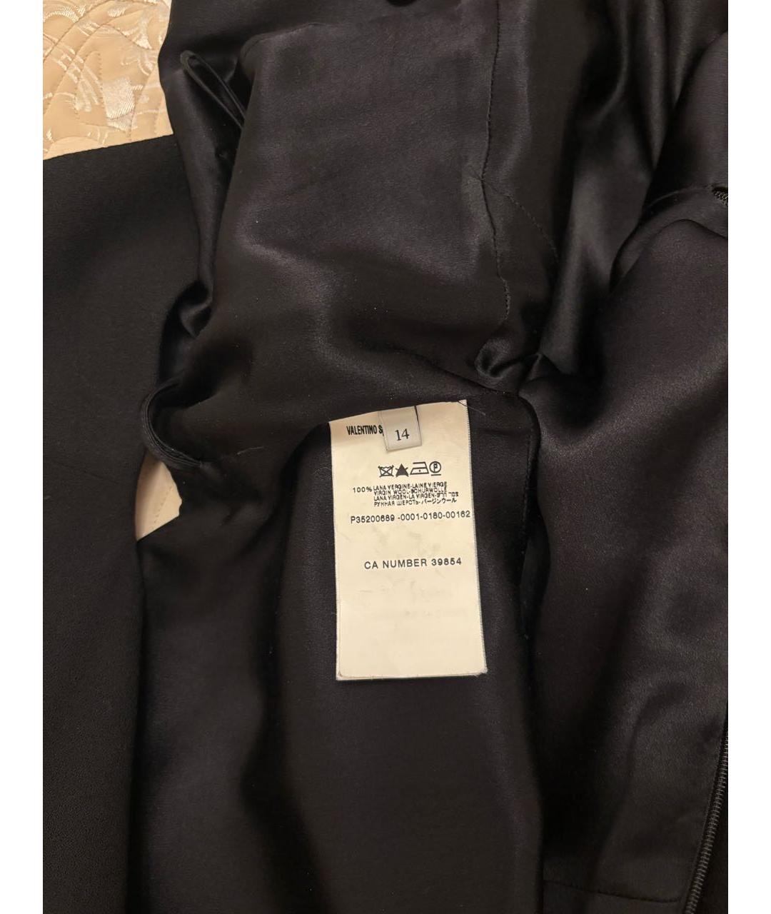 VALENTINO Черное шерстяное коктейльное платье, фото 7