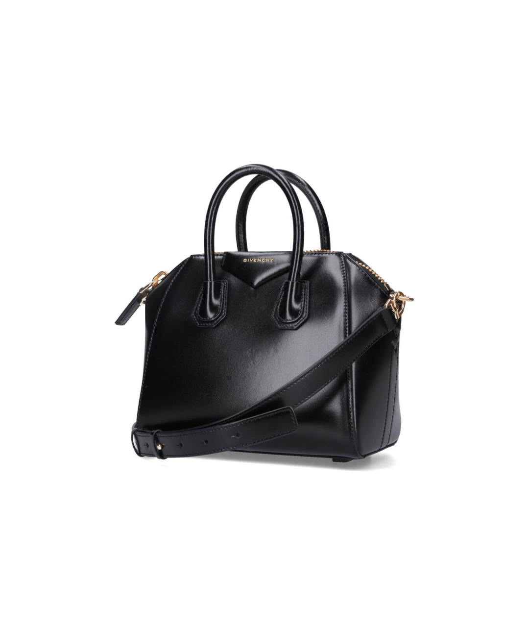 GIVENCHY Черная кожаная сумка тоут, фото 2