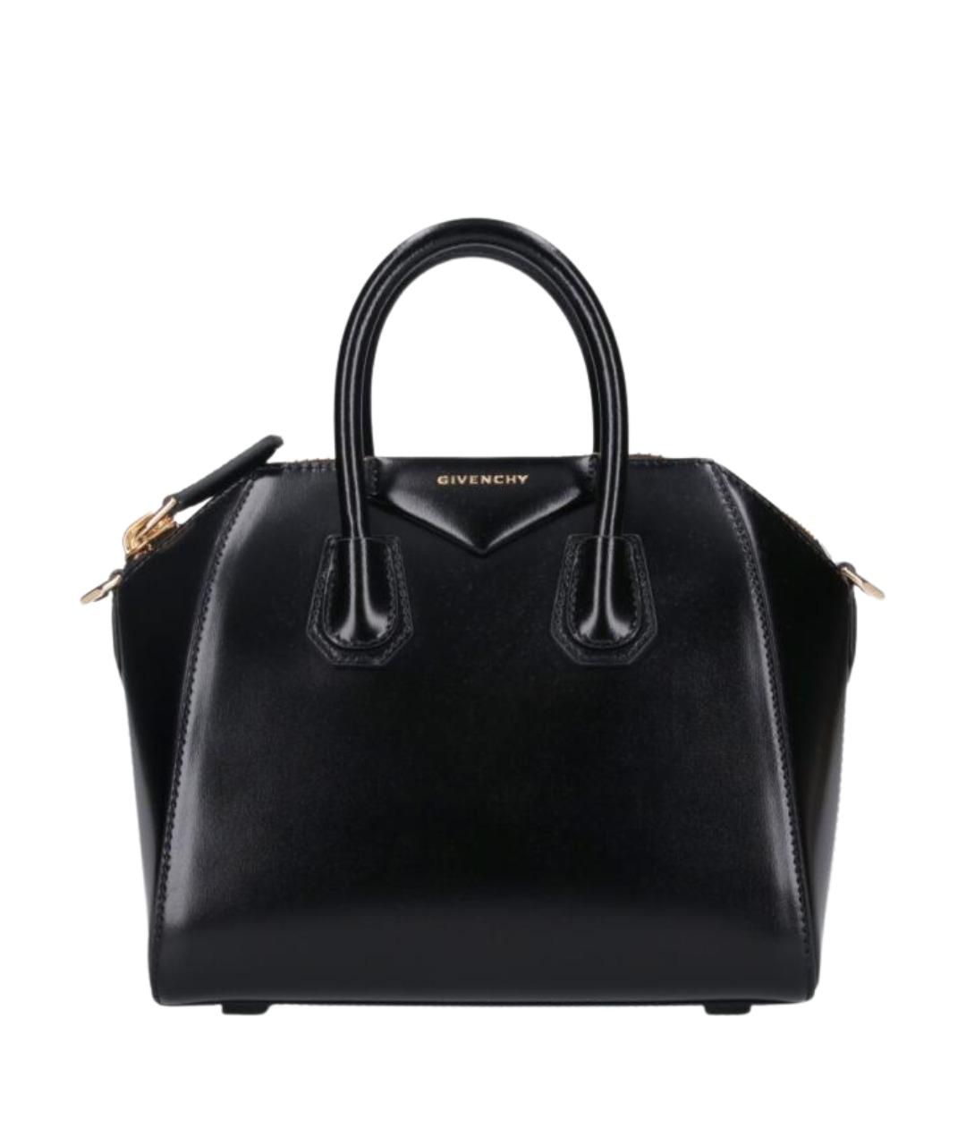 GIVENCHY Черная кожаная сумка тоут, фото 1