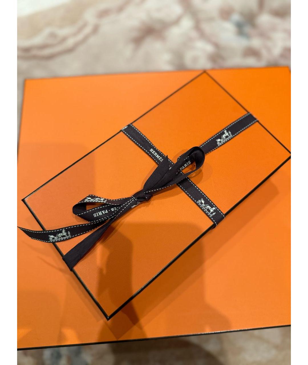 HERMES Черная кожаная сумка с короткими ручками, фото 5