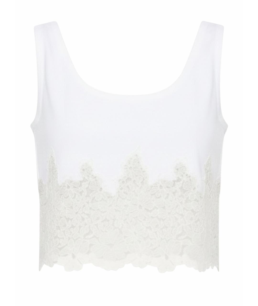 ERMANNO SCERVINO Белая хлопковая майка, фото 1