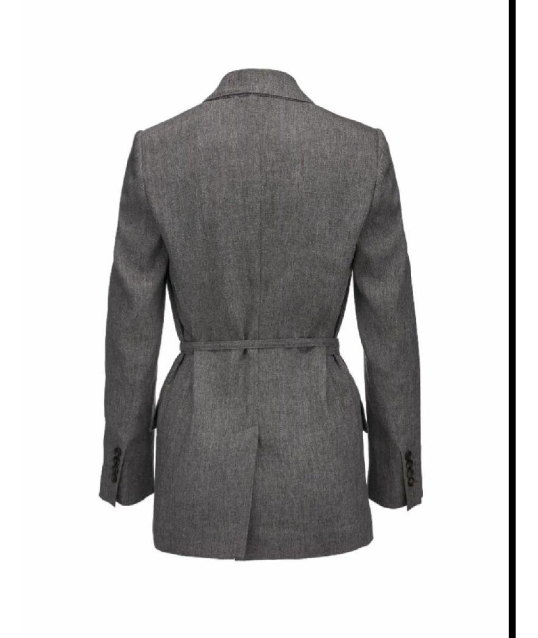 BRUNELLO CUCINELLI Серый льняной жакет/пиджак, фото 2