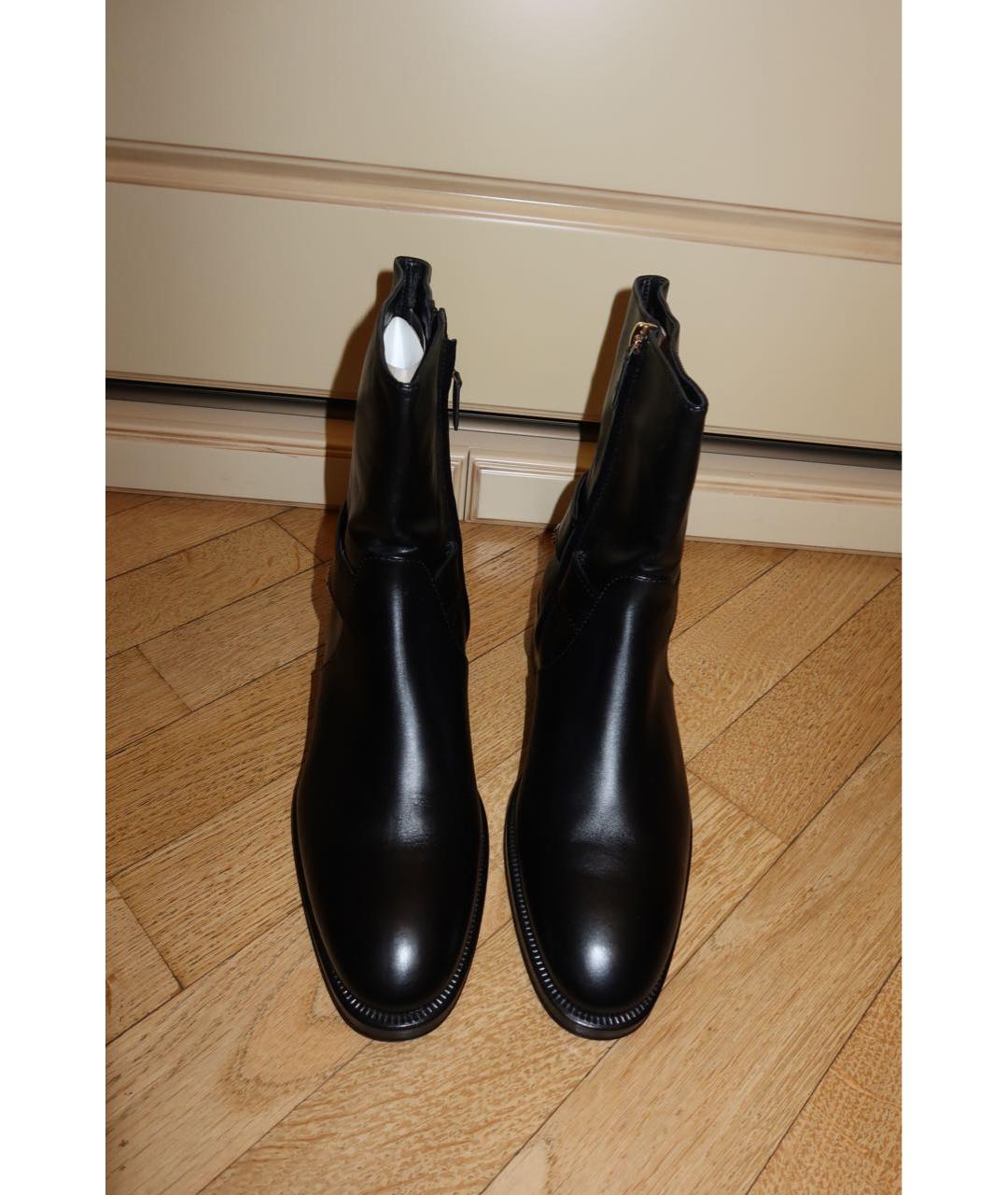 CHANEL Черные кожаные полусапоги, фото 2