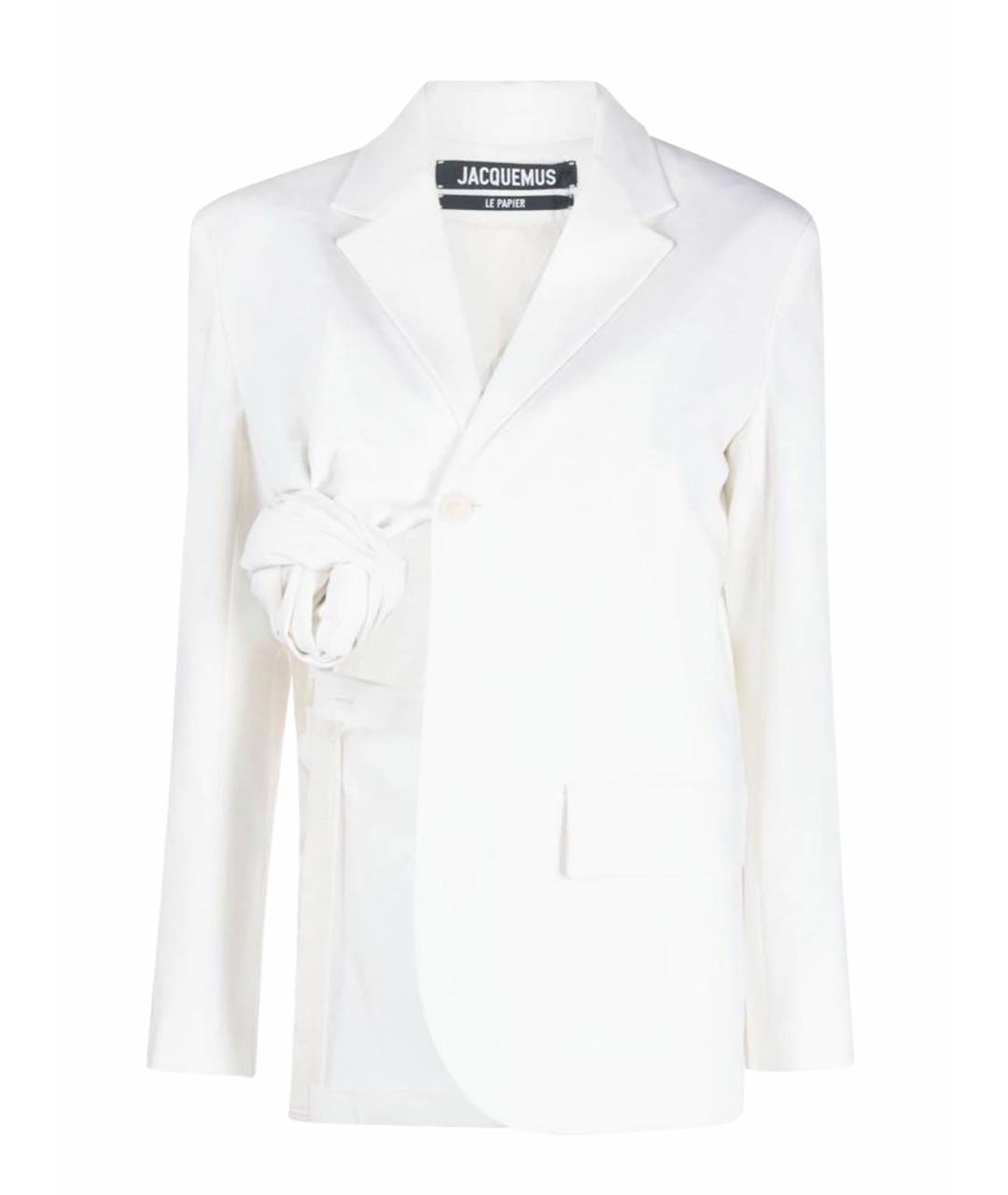 JACQUEMUS Белый вискозный жакет/пиджак, фото 1