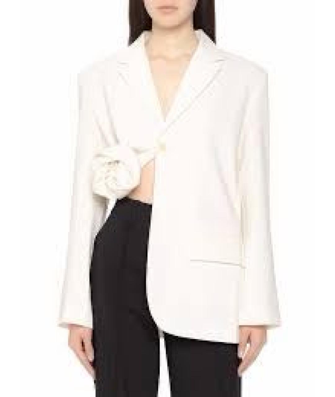 JACQUEMUS Белый вискозный жакет/пиджак, фото 2