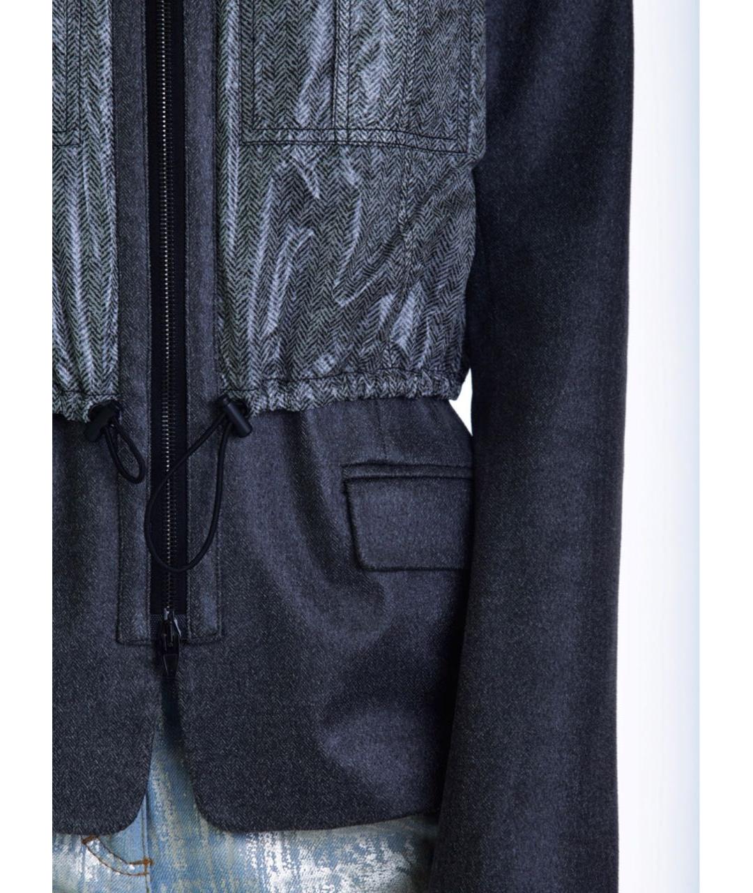 ALEXANDER WANG Антрацитовая полиэстеровая куртка, фото 4