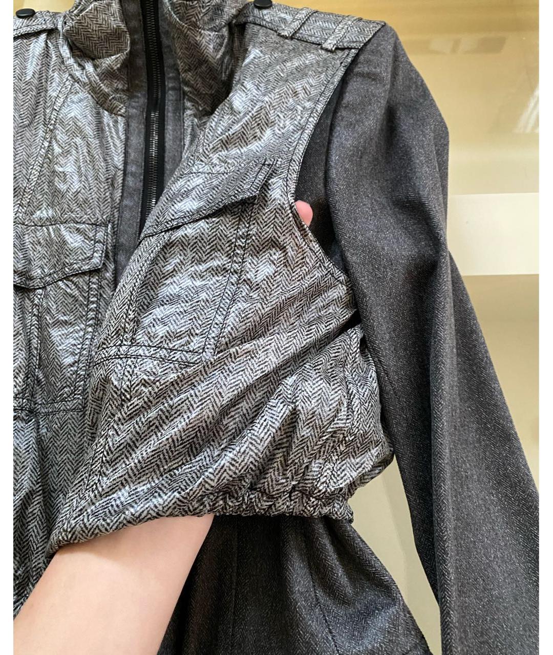 ALEXANDER WANG Антрацитовая полиэстеровая куртка, фото 8