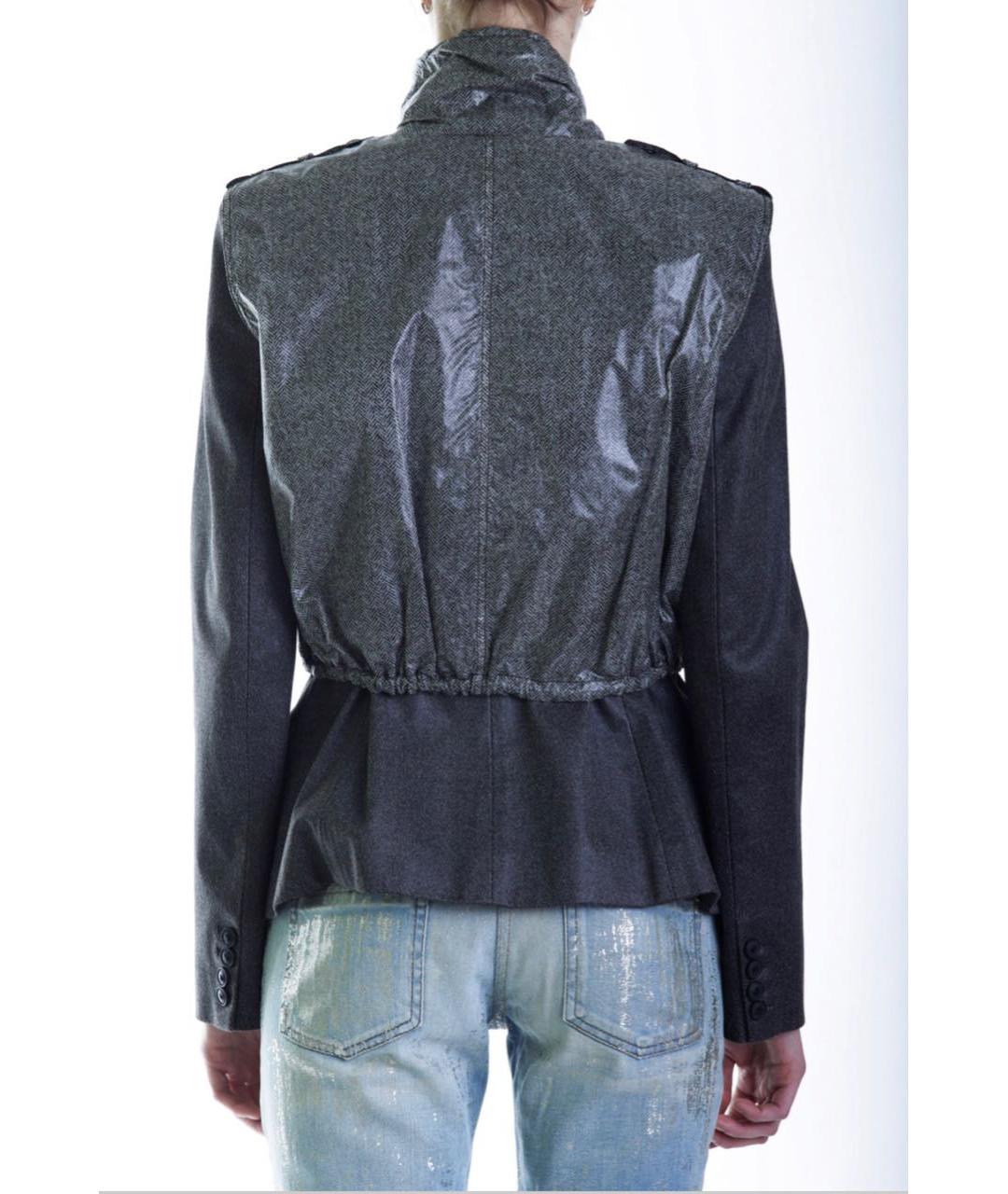 ALEXANDER WANG Антрацитовая полиэстеровая куртка, фото 3