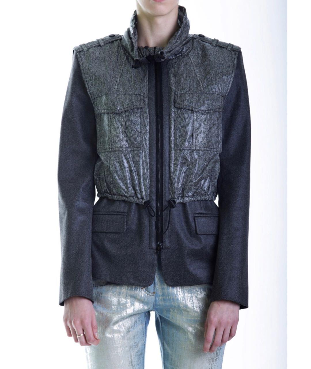 ALEXANDER WANG Антрацитовая полиэстеровая куртка, фото 2