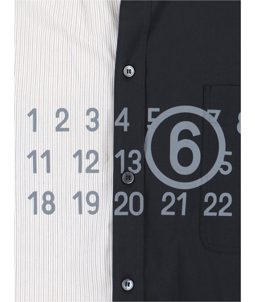 MM6 MAISON MARGIELA Мульти хлопковая кэжуал рубашка, фото 5