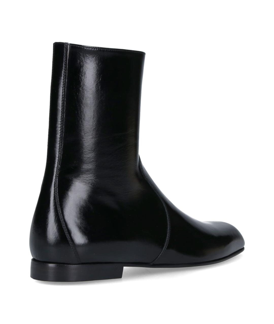 KHAITE Черные кожаные сапоги, фото 4