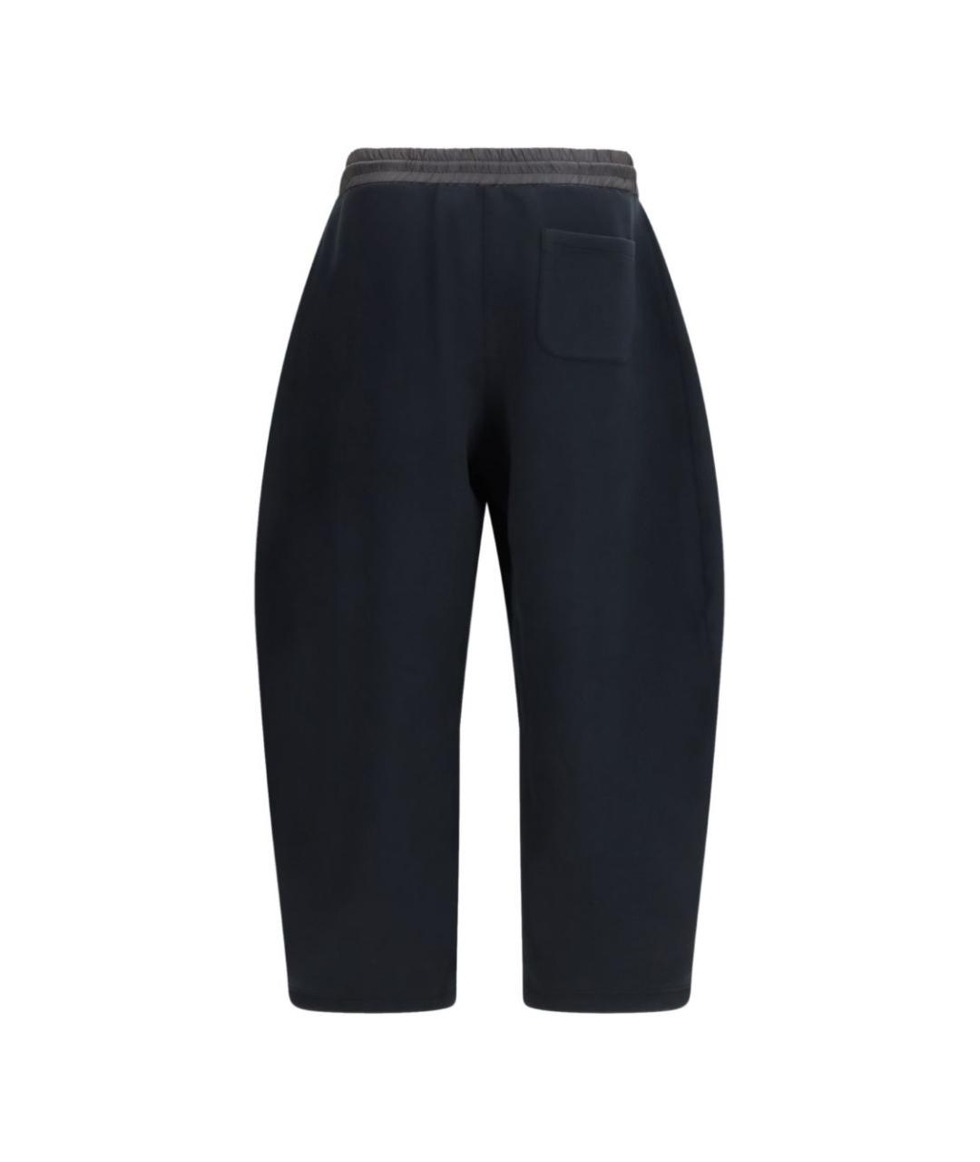 SACAI Черные хлопковые повседневные брюки, фото 2