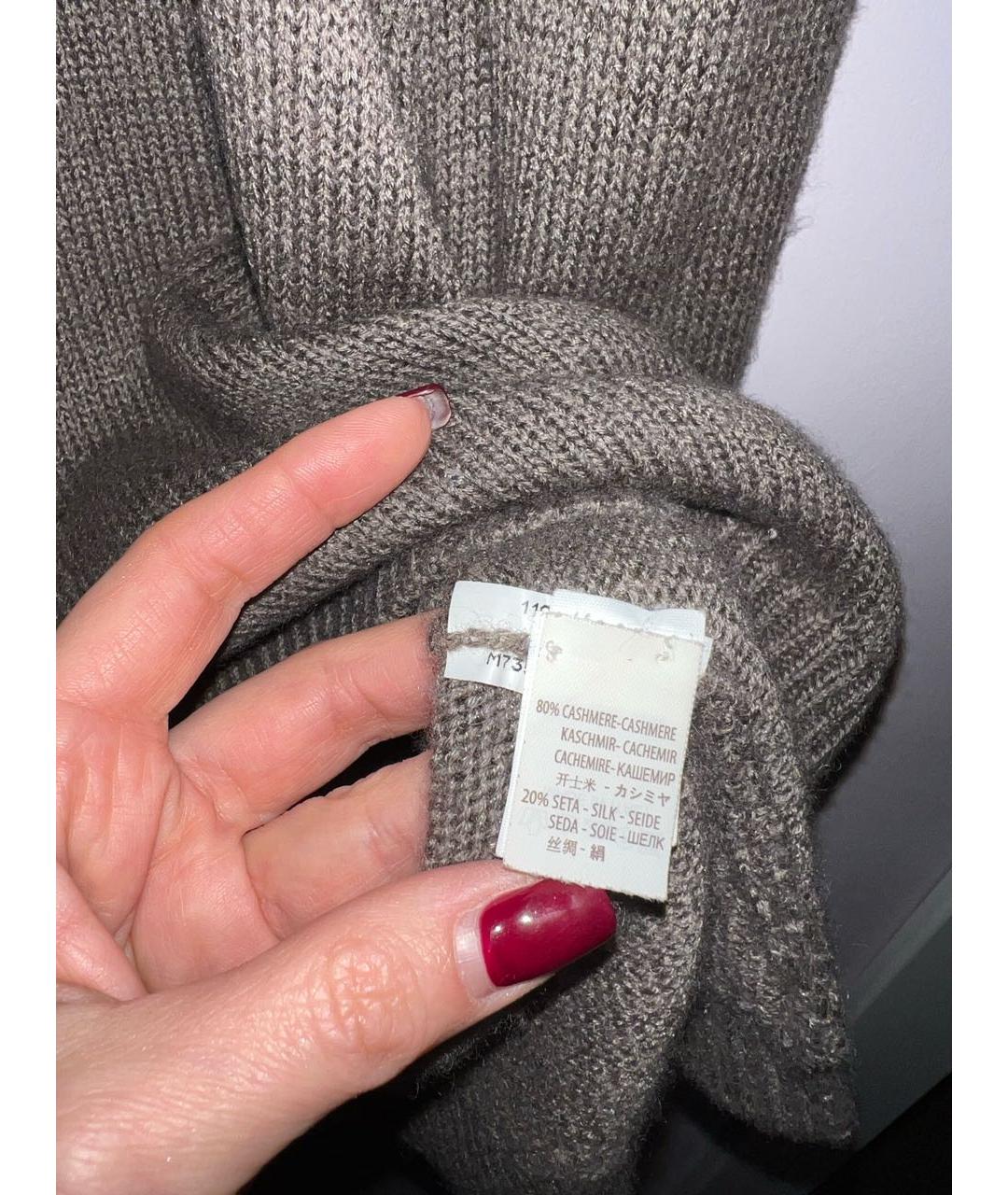 BRUNELLO CUCINELLI Антрацитовый кашемировый джемпер / свитер, фото 8