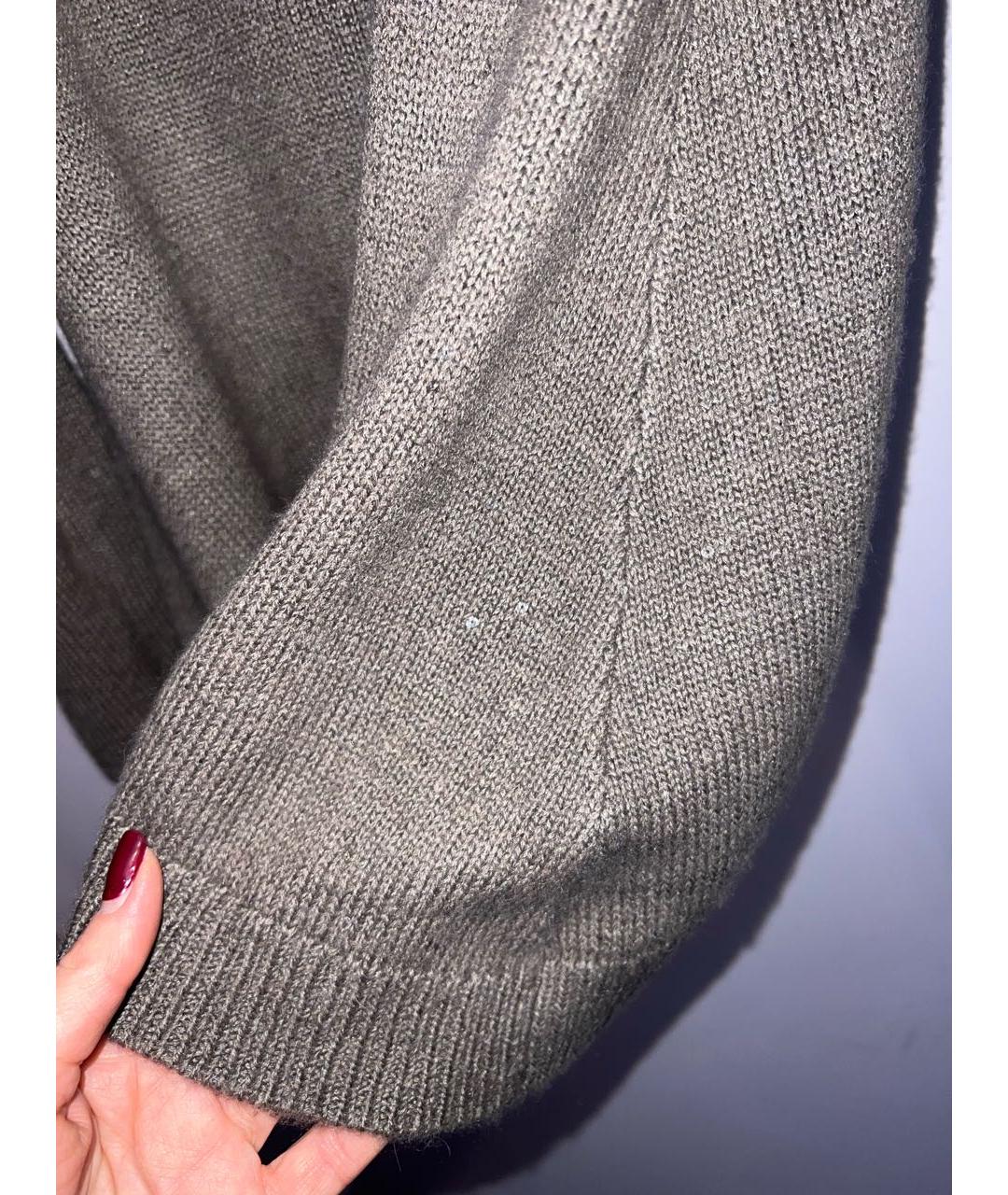 BRUNELLO CUCINELLI Антрацитовый кашемировый джемпер / свитер, фото 5