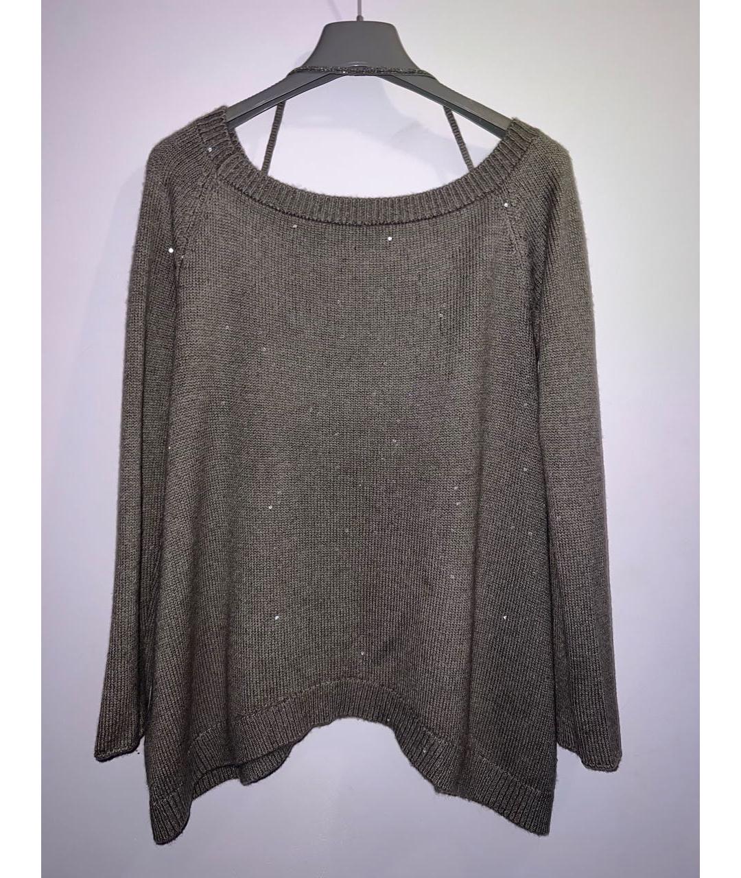 BRUNELLO CUCINELLI Антрацитовый кашемировый джемпер / свитер, фото 7