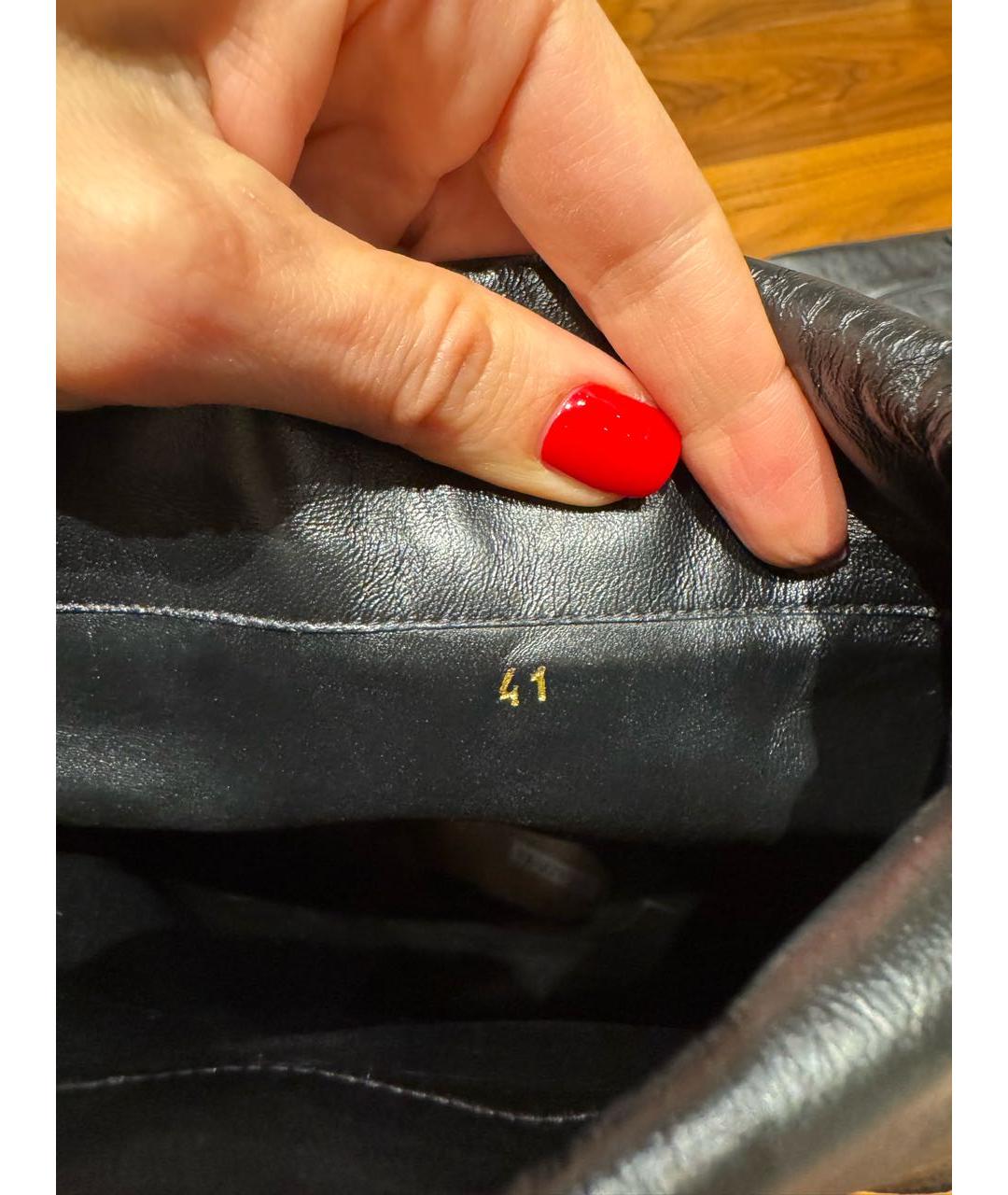 AQUAZZURA Черные кожаные ботфорты, фото 7