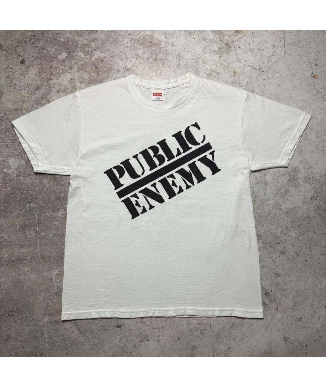 SUPREME Белая хлопковая футболка, фото 7