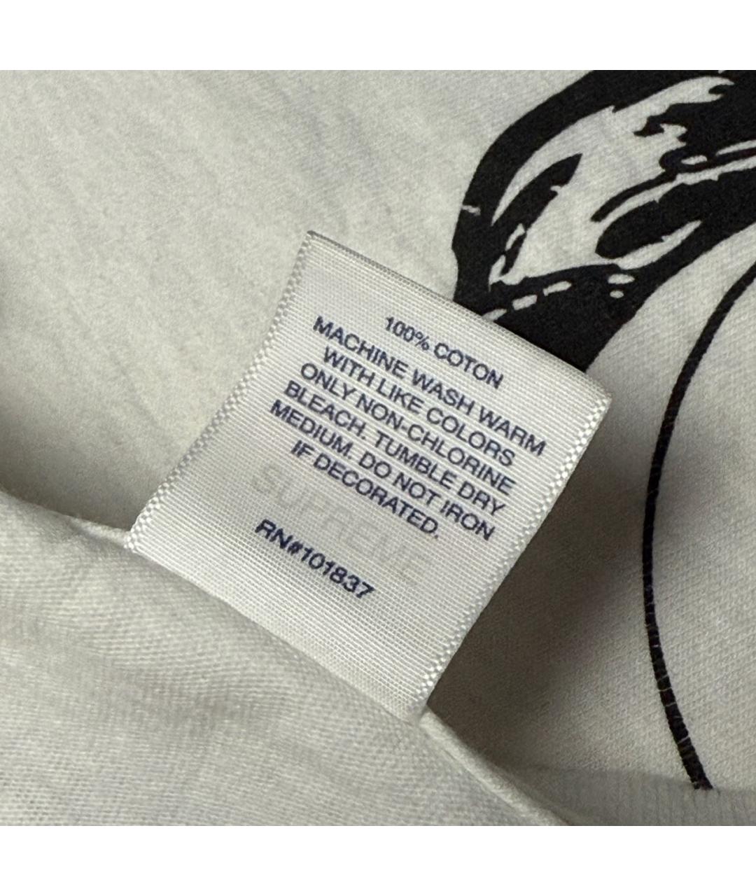 SUPREME Белая хлопковая футболка, фото 6