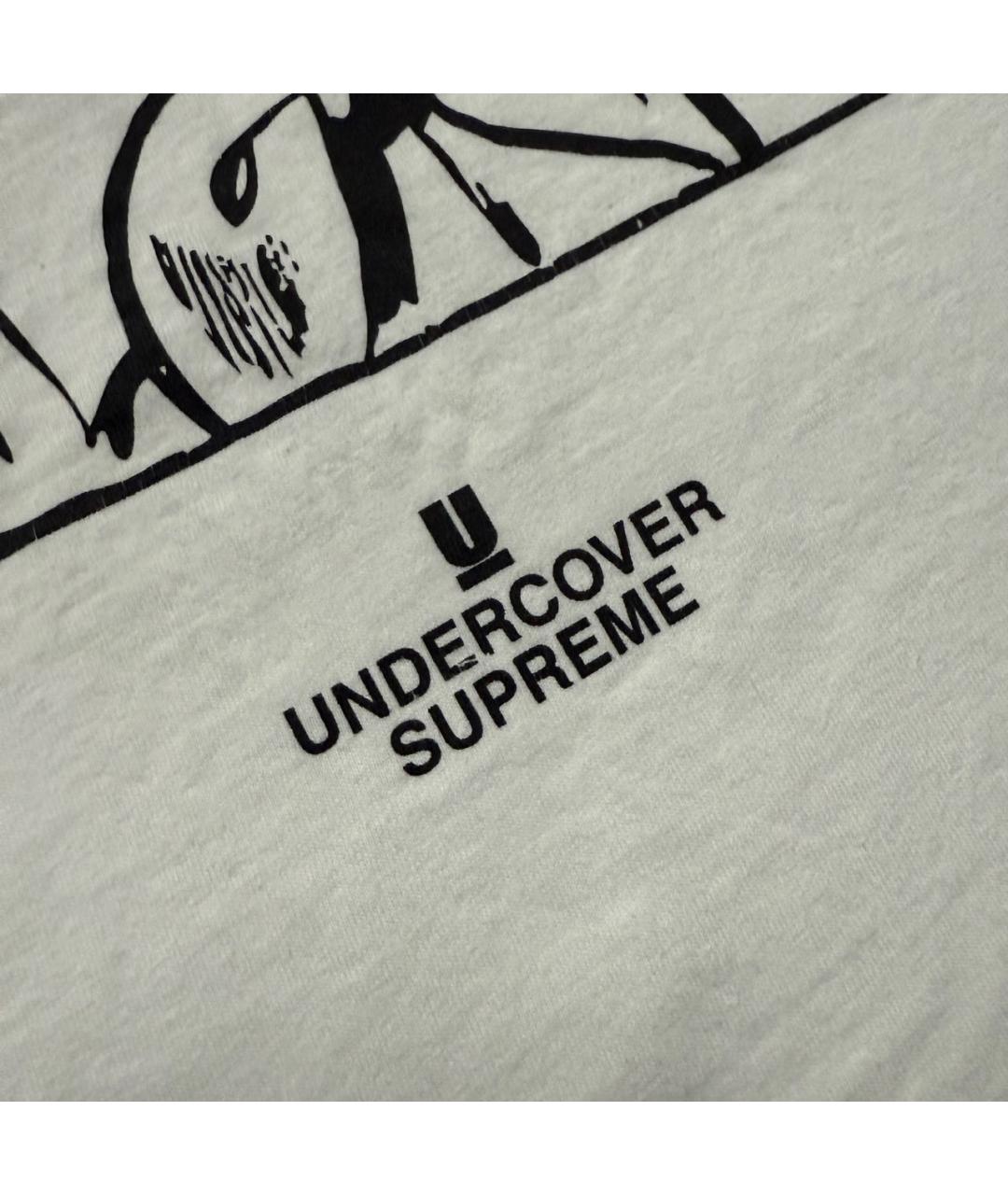 SUPREME Белая хлопковая футболка, фото 4