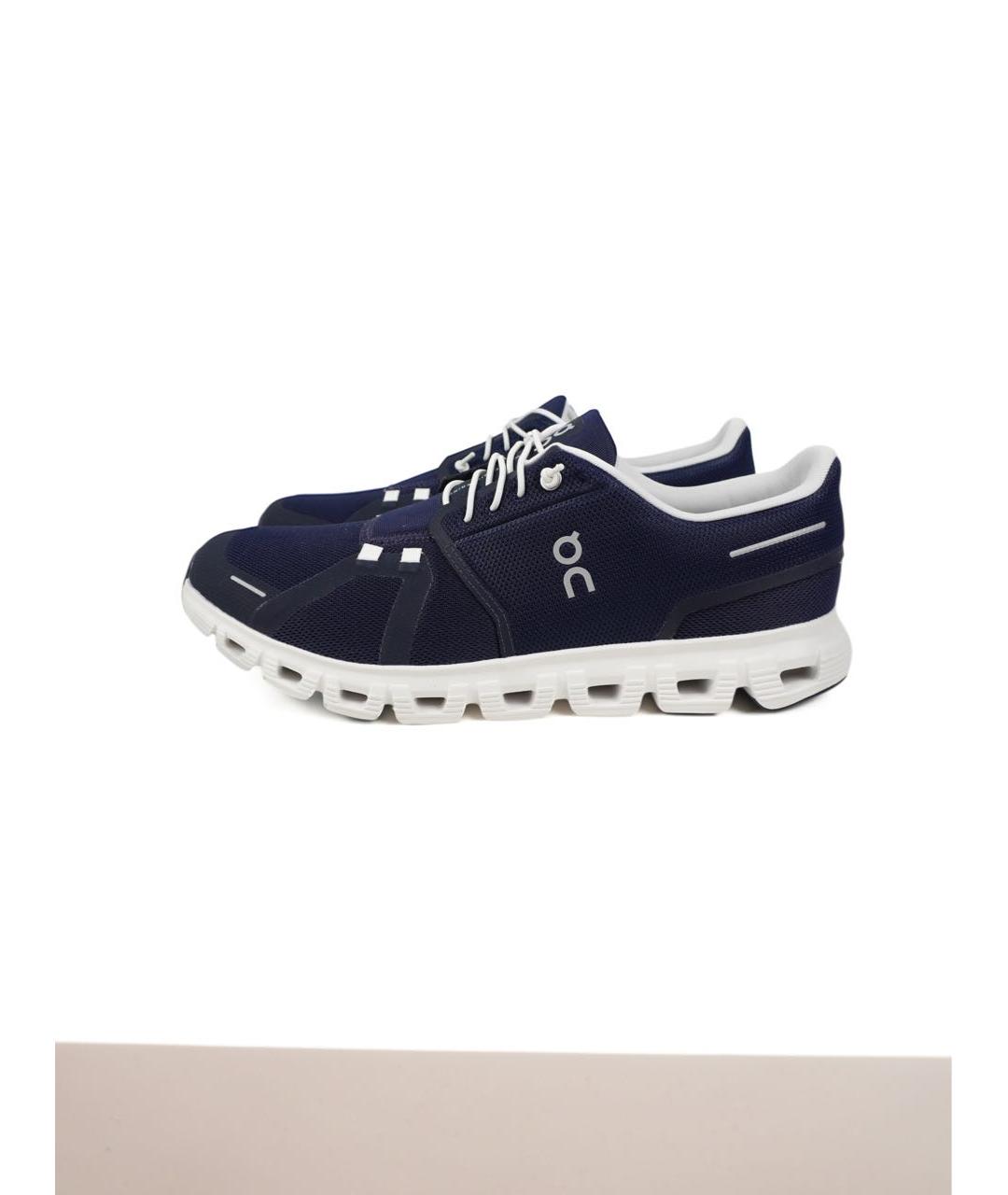 ON Темно-синие текстильные низкие кроссовки / кеды, фото 8