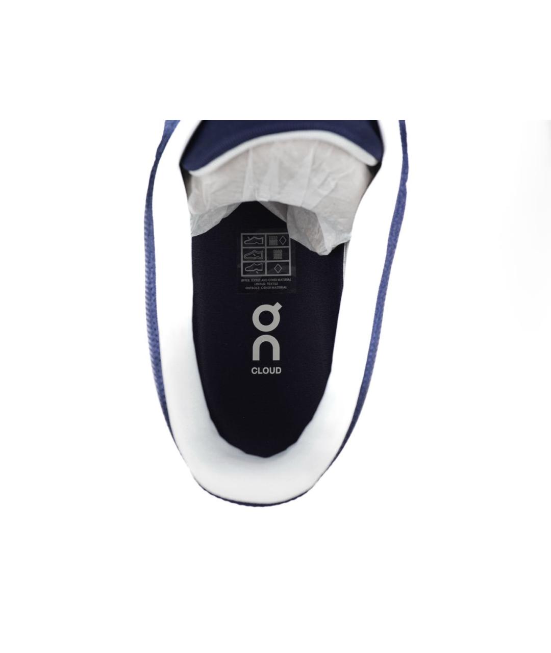 ON Темно-синие текстильные низкие кроссовки / кеды, фото 7