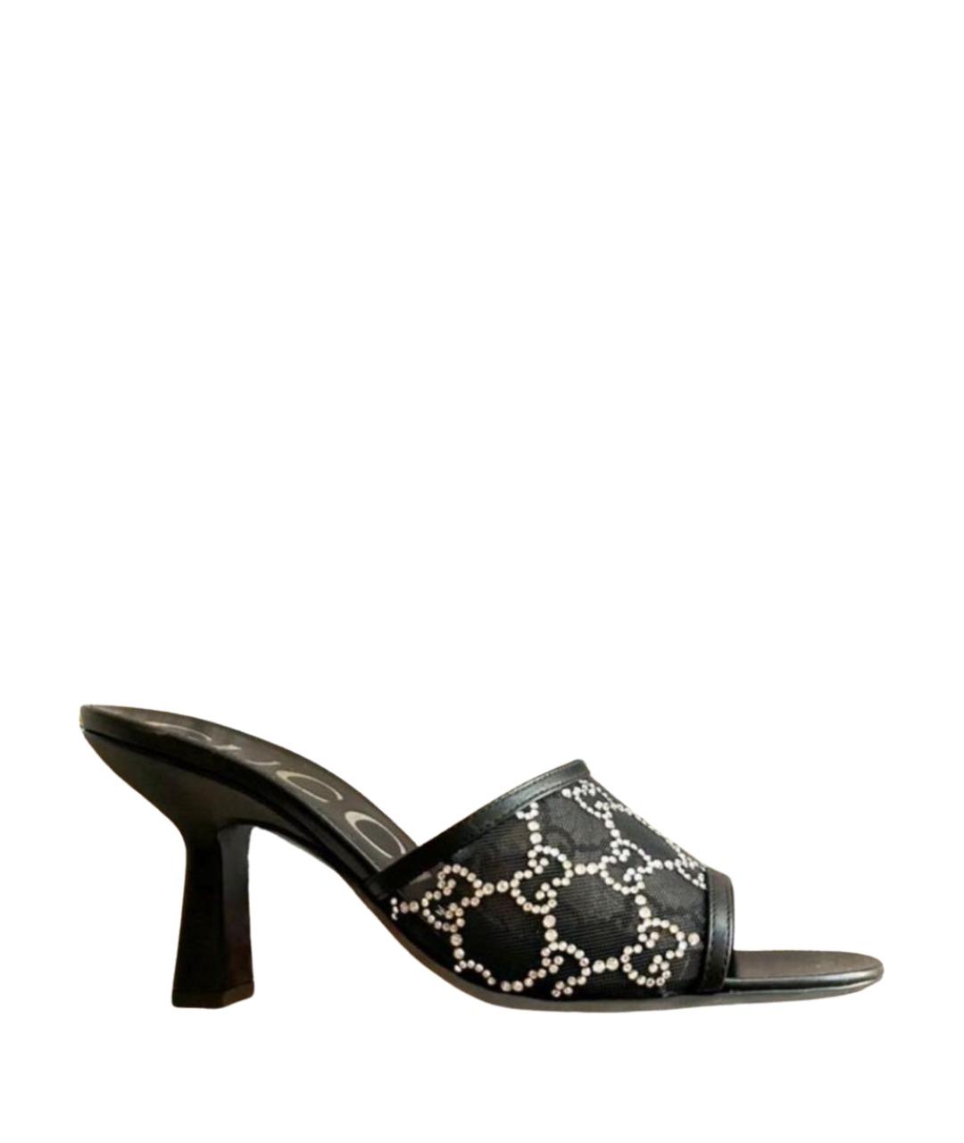 GUCCI Черные мюли, фото 1