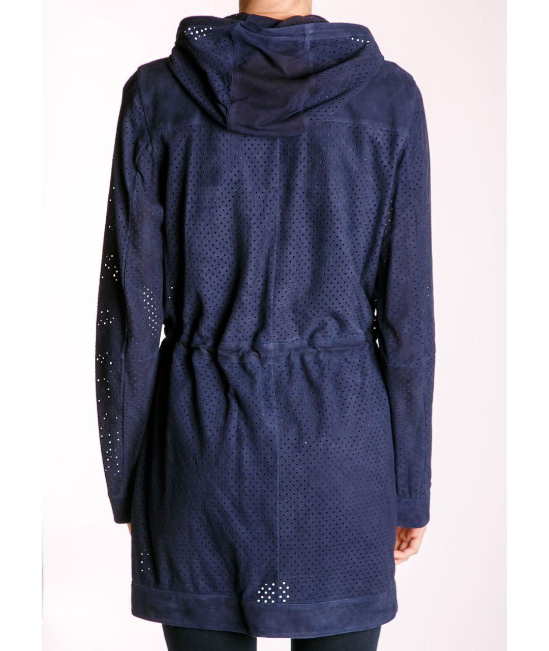 MICHAEL KORS Темно-синяя замшевая куртка, фото 4