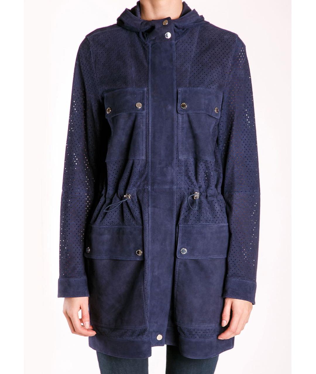 MICHAEL KORS Темно-синяя замшевая куртка, фото 2