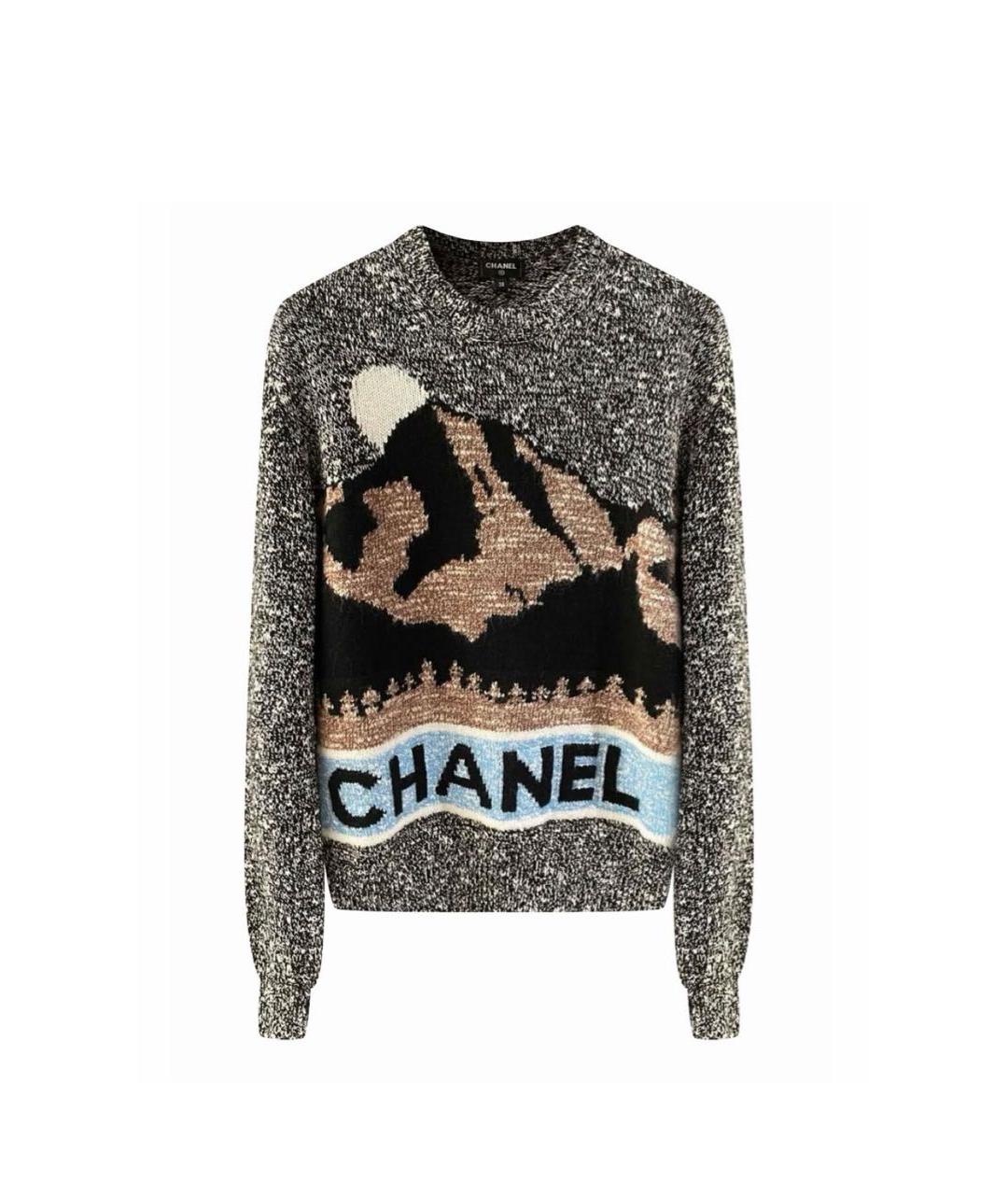 CHANEL Антрацитовый кашемировый джемпер / свитер, фото 1