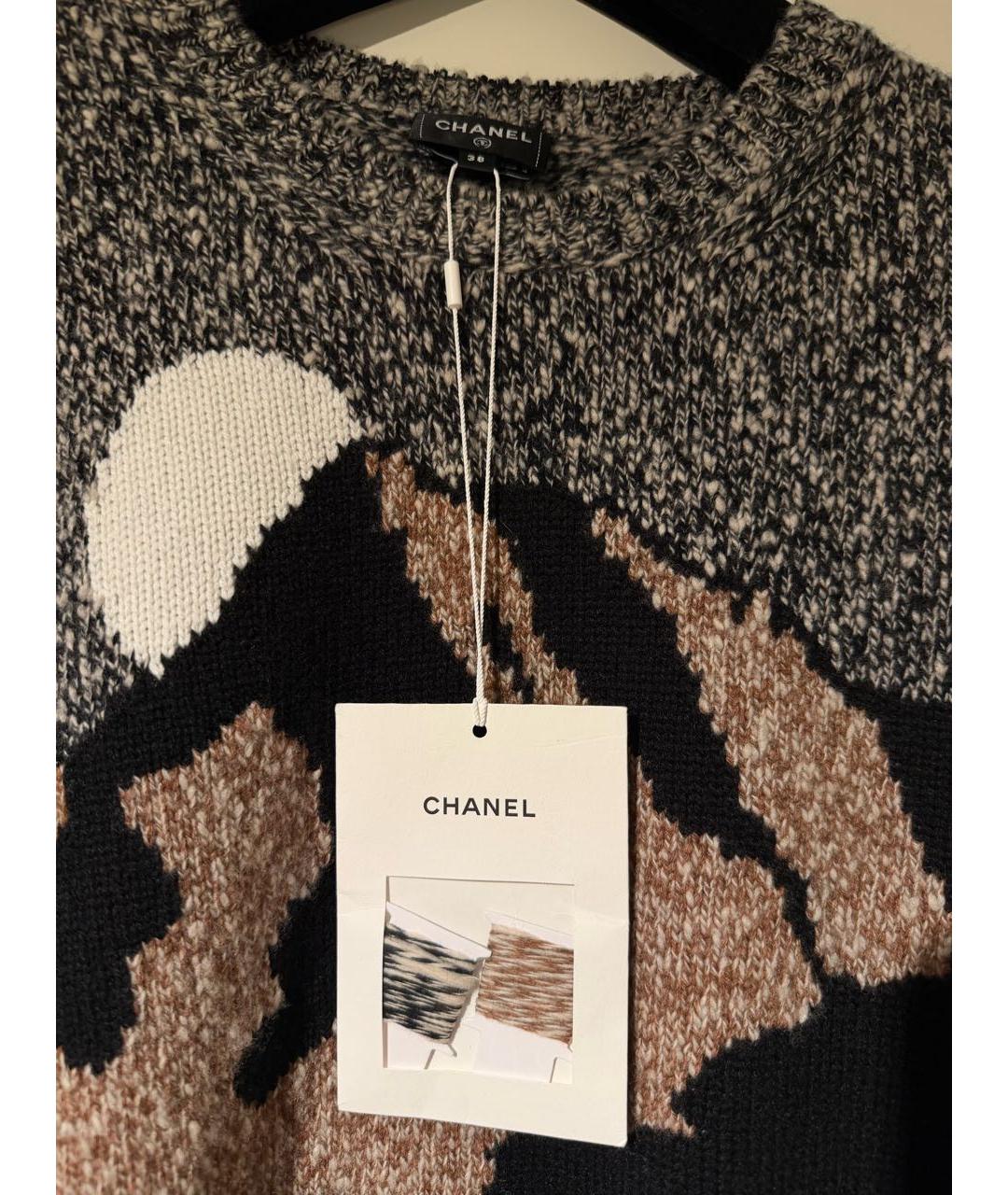 CHANEL Антрацитовый кашемировый джемпер / свитер, фото 2