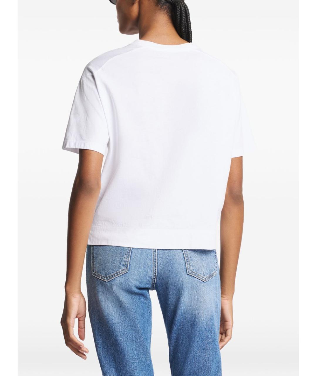 FAY Белая хлопковая футболка, фото 2