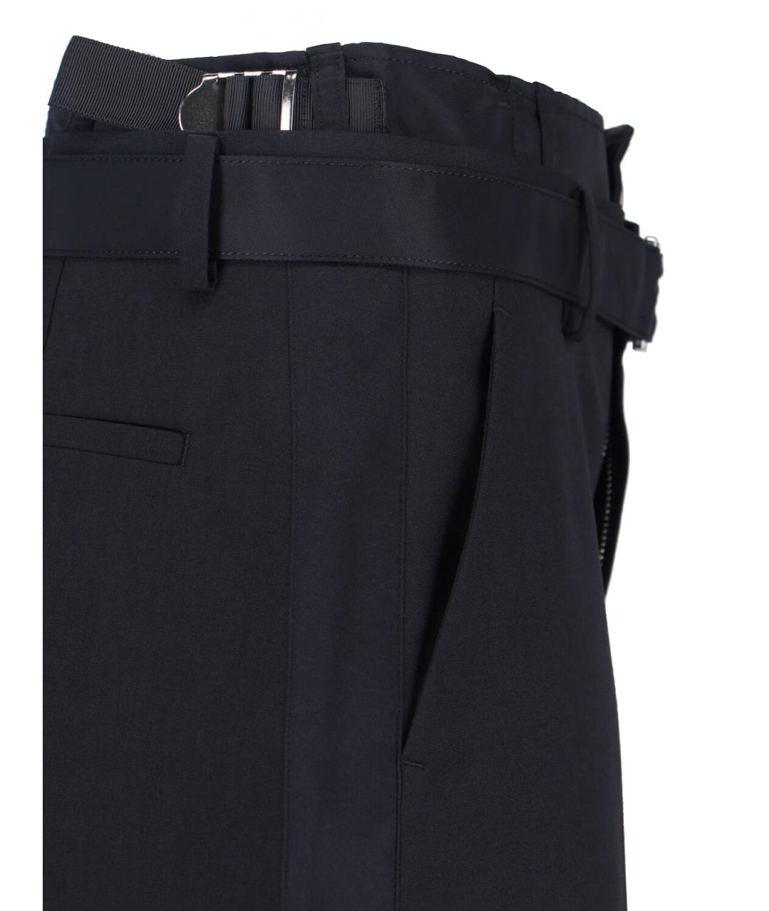 SACAI Черные полиэстеровые шорты, фото 4