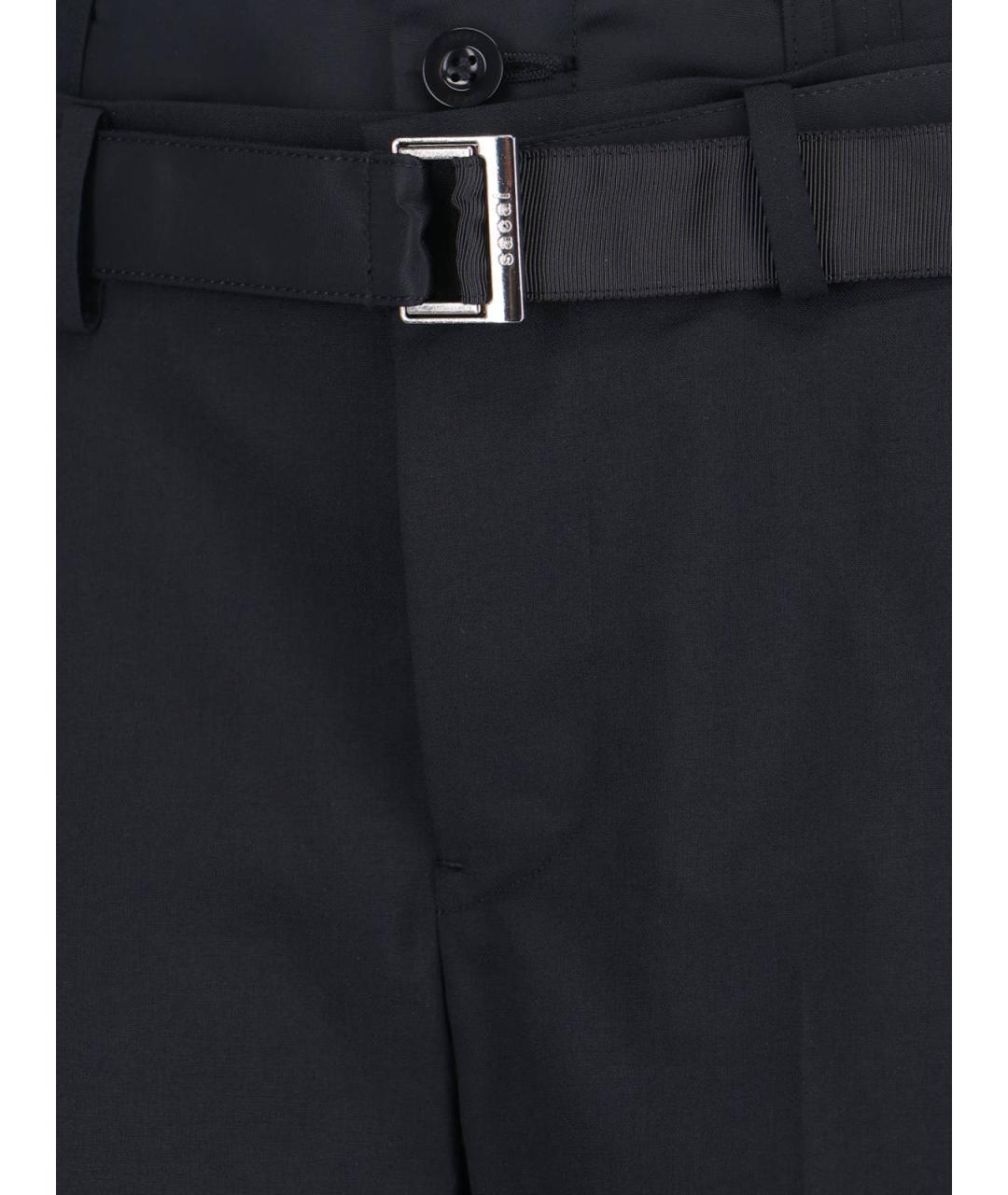 SACAI Черные полиэстеровые шорты, фото 5