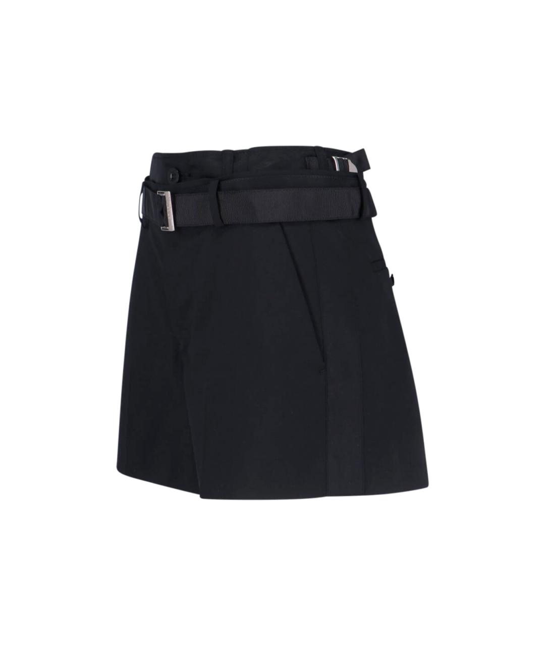 SACAI Черные полиэстеровые шорты, фото 3