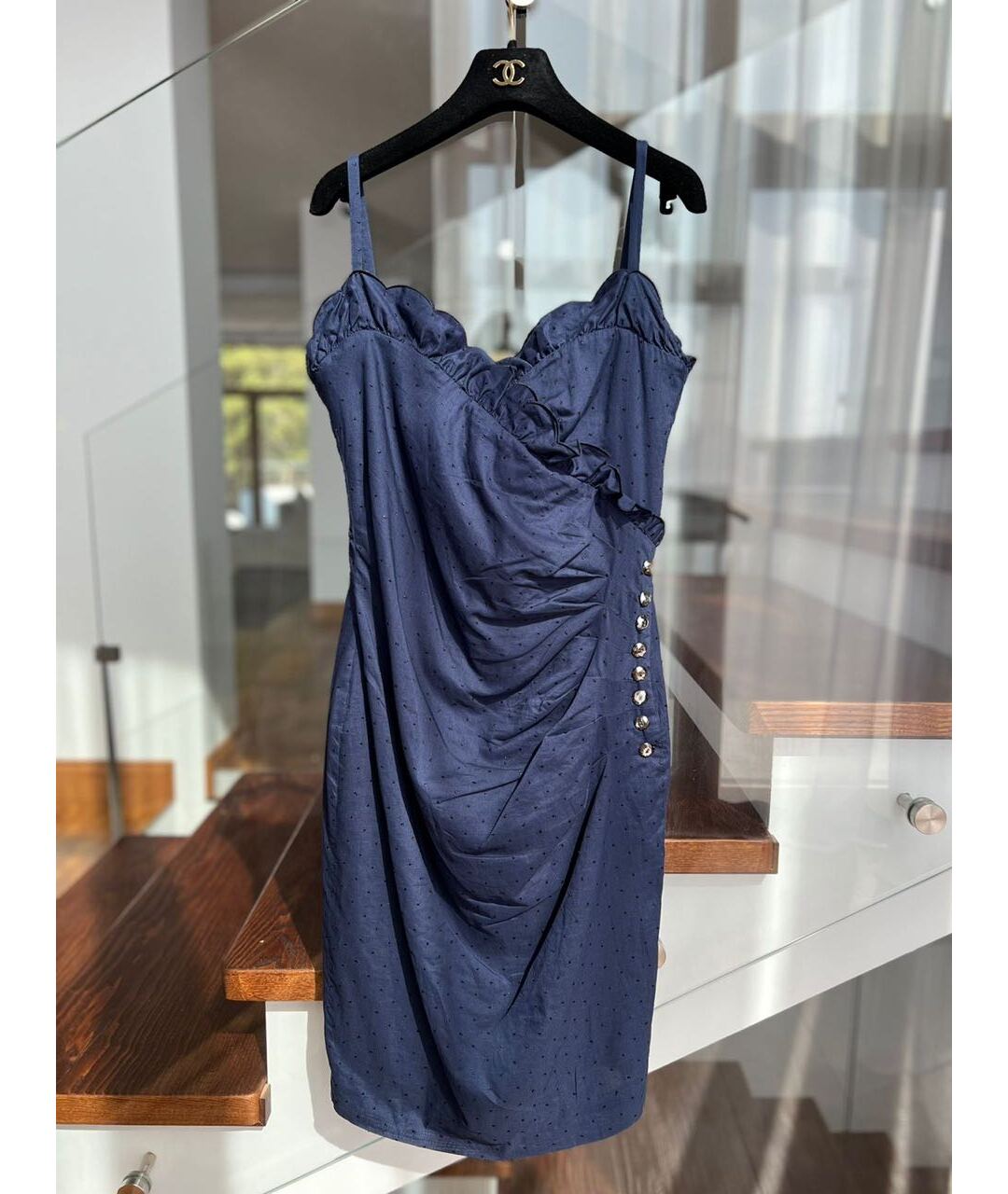 AZZARO Темно-синее вечернее платье, фото 9