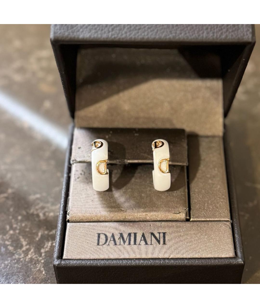 DAMIANI Белые керамические серьги, фото 8