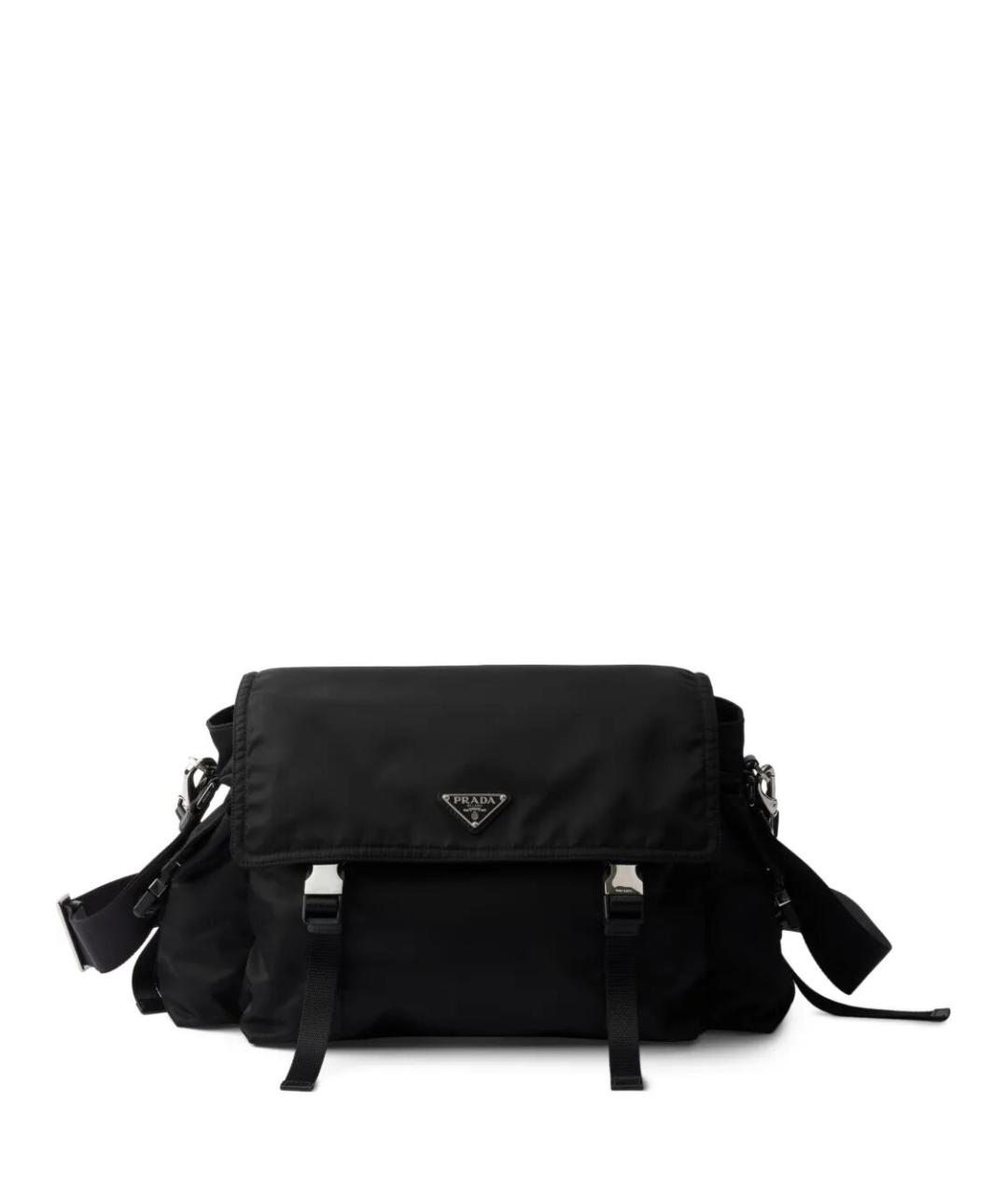 PRADA Черная синтетическая сумка на плечо, фото 1