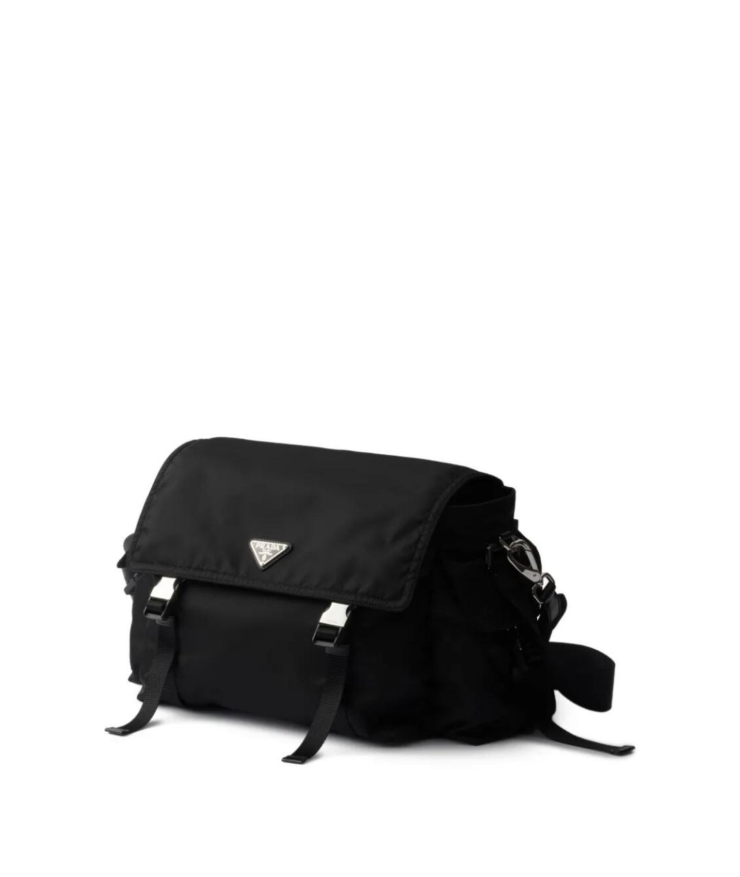 PRADA Черная синтетическая сумка на плечо, фото 2
