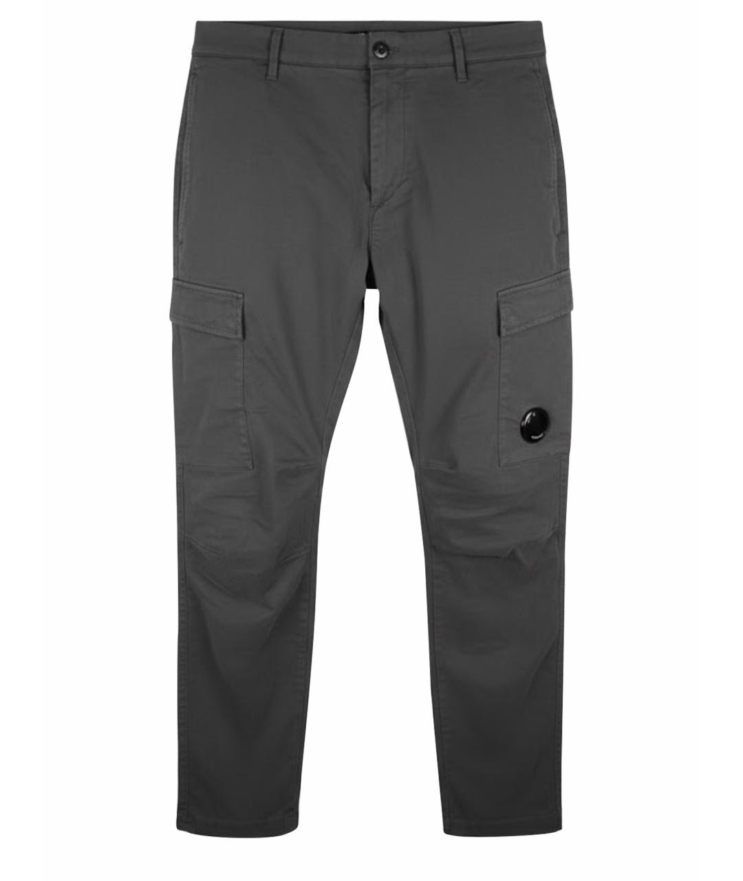 CP COMPANY Антрацитовые хлопковые повседневные брюки, фото 1